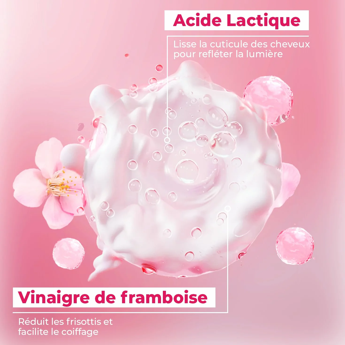 ENERGIE FRUIT Gloss Cherry Masque 2 en 1 Après-Shampoing Brillance Intense sans silicone 200 ml