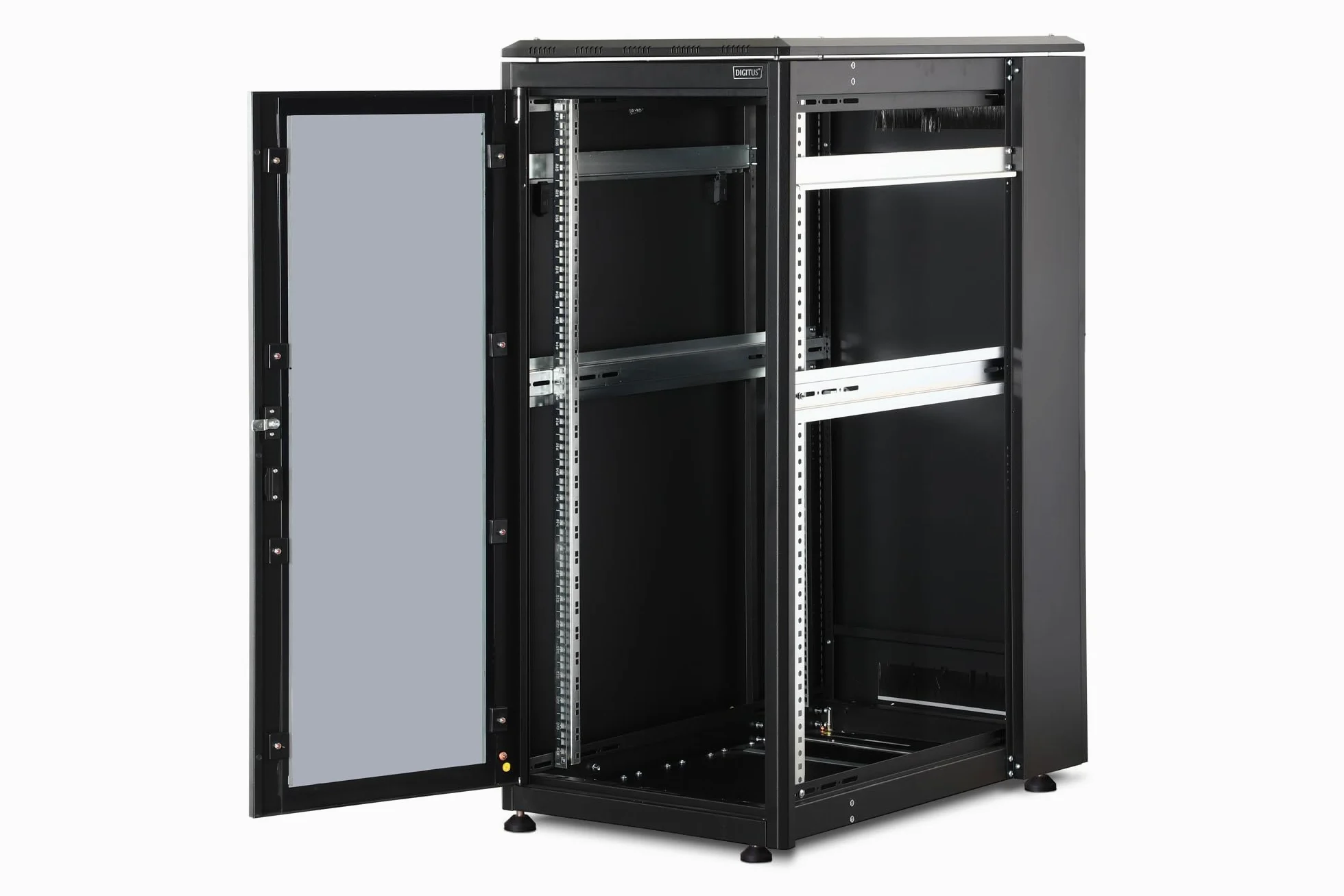DIGITUS Armoire réseau - Rack 19 Pouces - 26U - 60 x 100 cm - Charge admissible 1200 kg - Profondeur utile 94,3 cm - Série Unique - Noir
