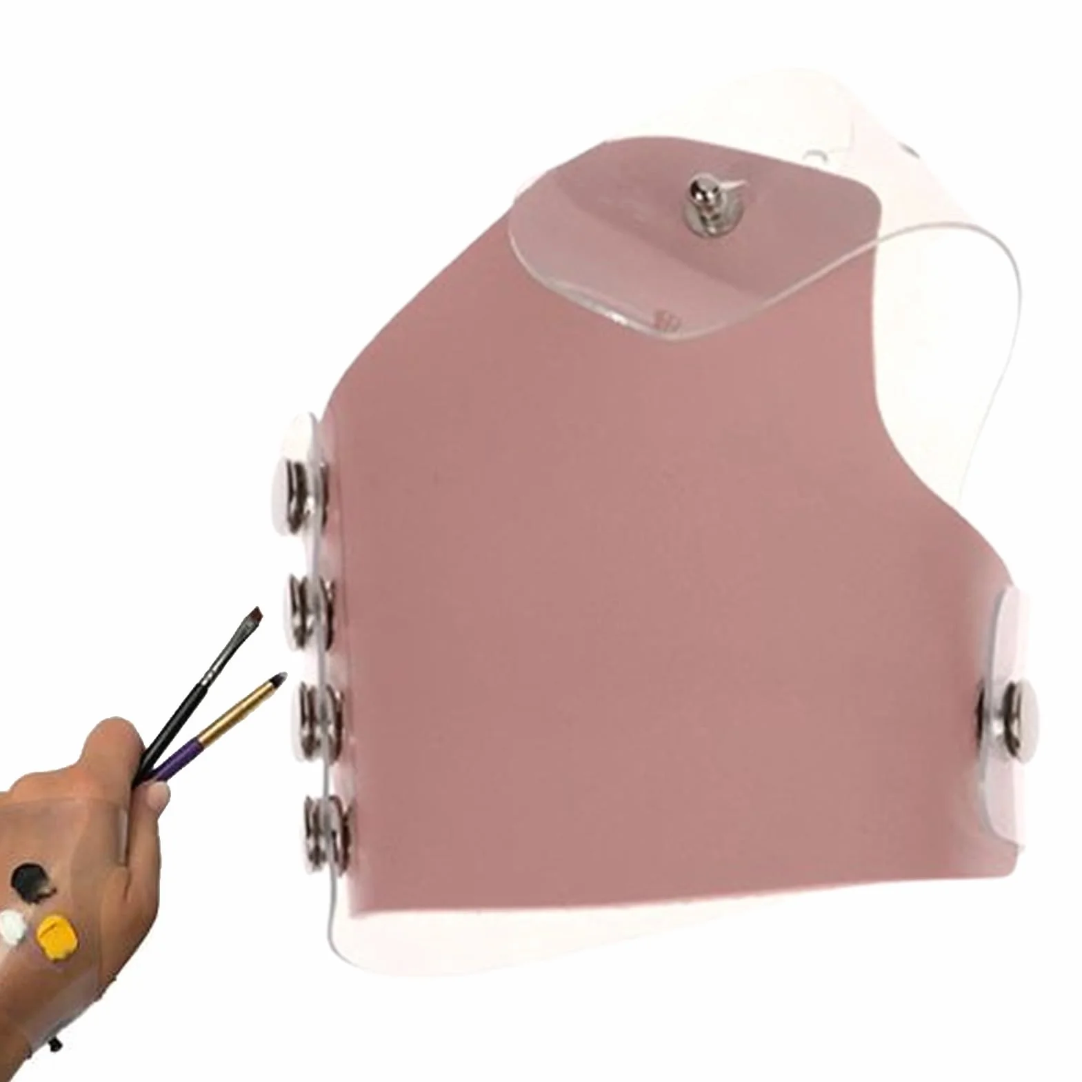 Palette de gants cosmétiques en cuir Mélangeur à main Outils beauté Kit accessoires maquillage