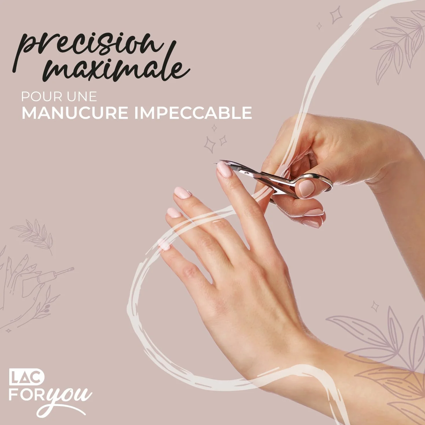 Ciseaux Ongles Acier Inox 9 cm Manucure Pédicure Coupe Précise