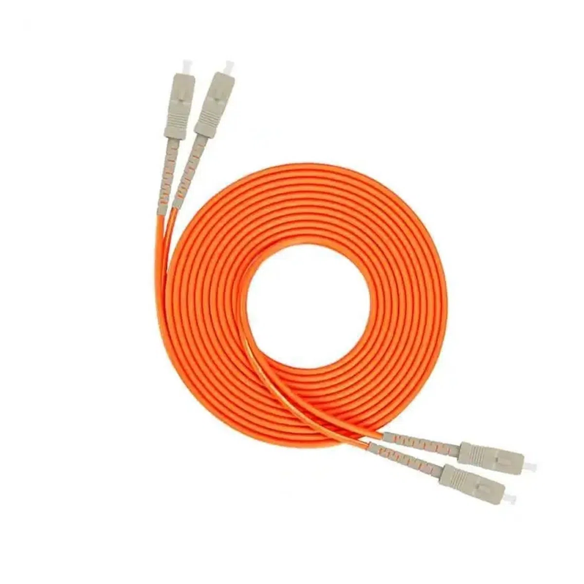 Câble de raccordement en fibre optique 2,0 mm ou 3,0 mm LC/ST/SC/FC UPC multimode Dual Core 5 mètres (LC UPC-ST UPC)