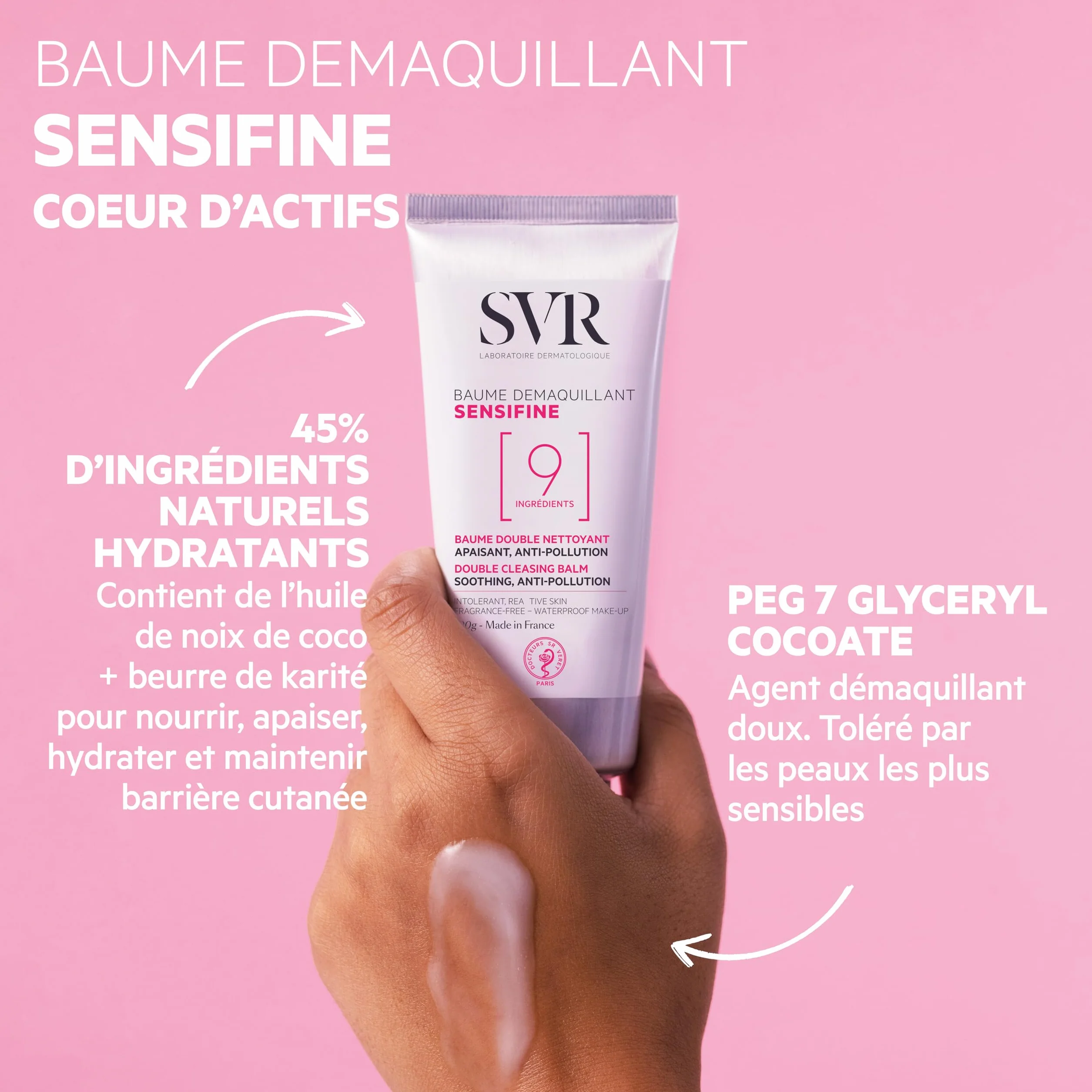 SVR Sensifine Baume Démaquillant 100g pour peaux sensibles