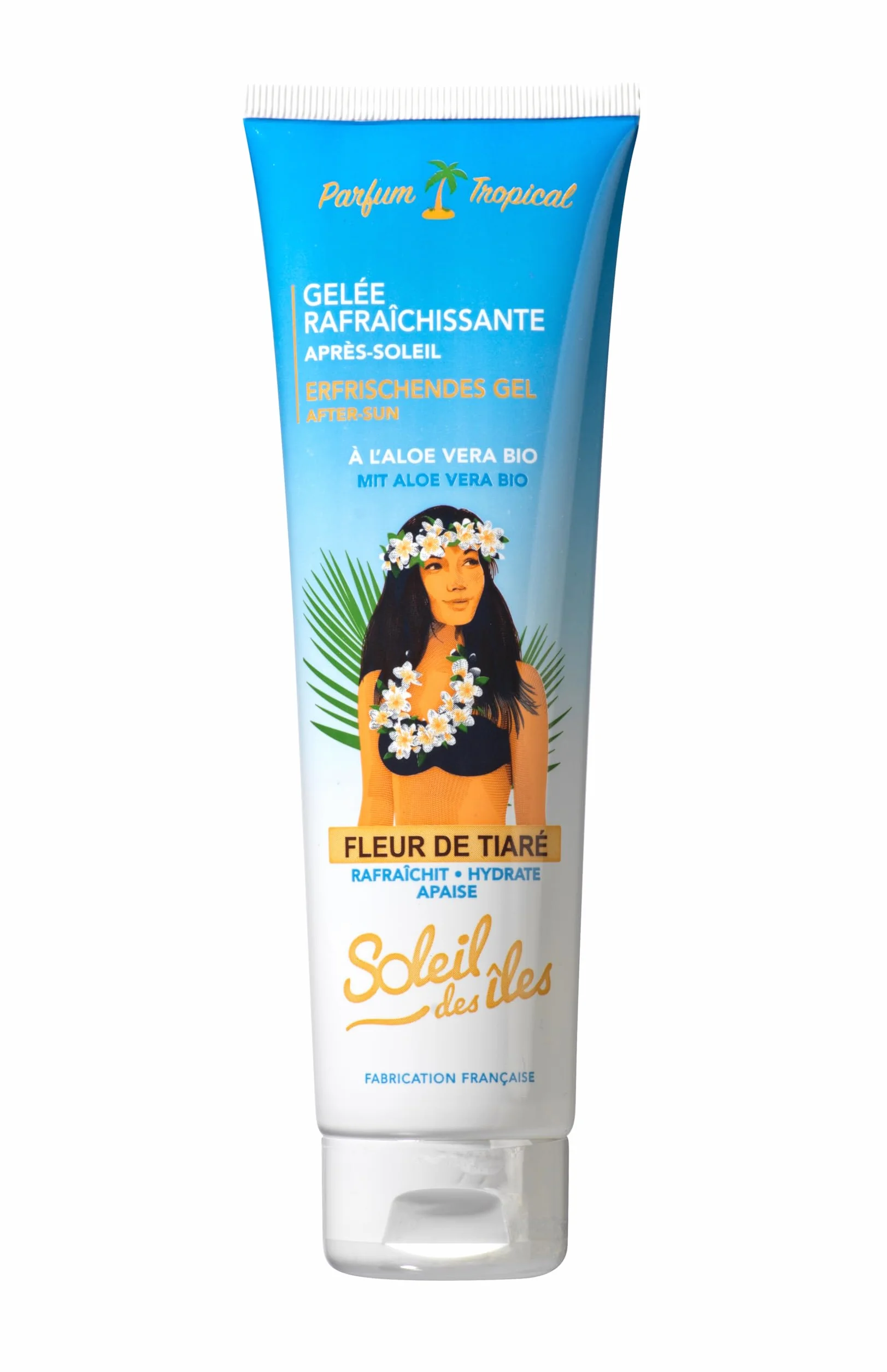 Soleil des Îles Gelée rafraîchissante Après Soleil Parfum Tropical Fabriqué en France