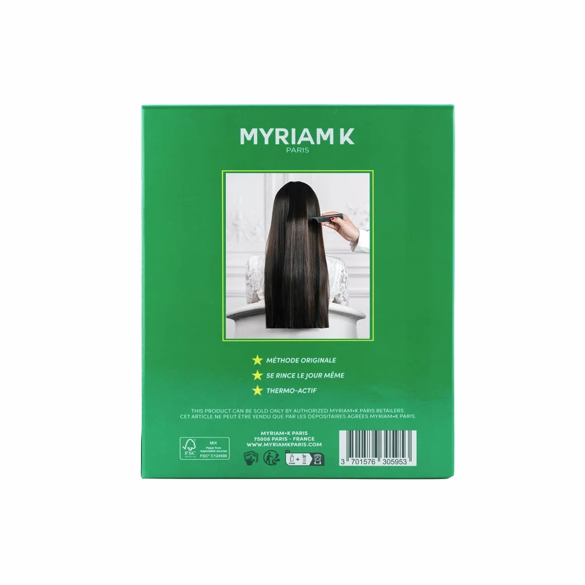 MYRIAM K PARIS Kit de Lissage Brésilien 2x200ml Soin Lissant à la Kératine Anti-Frisottis Brillance Intense