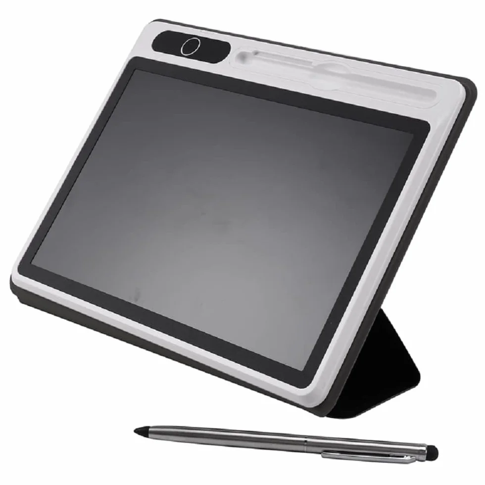 EMEBAY Bloc-Notes Électronique Tableau d'Écriture Intelligent 10.1 Pouces Tablette à Dessin LCD avec Étui