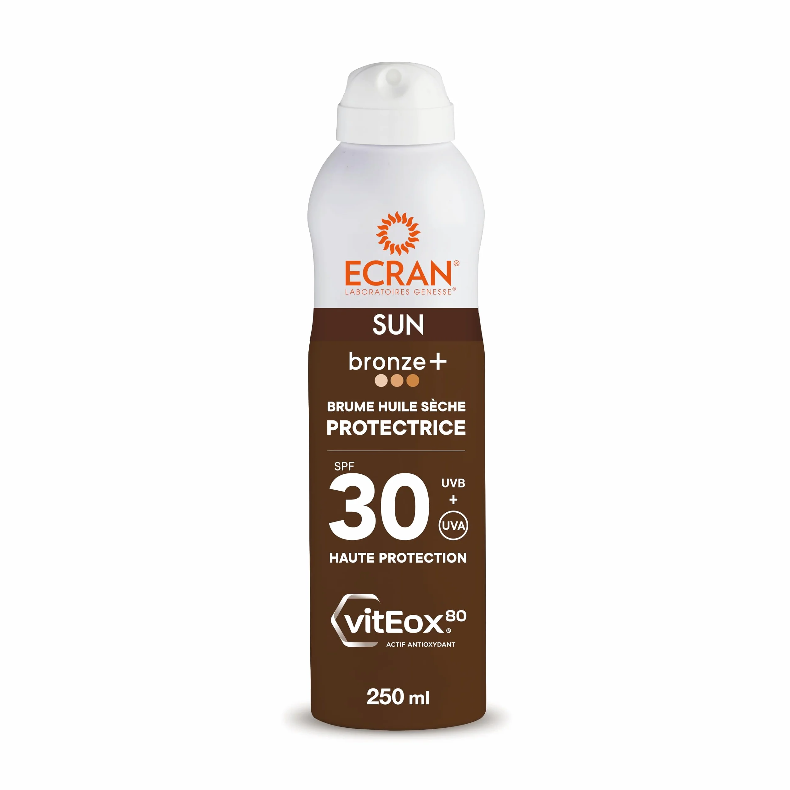 ECRAN® Brume Huile Activatrice de Bronzage SPF 30 Protection UVA UVB Vitamine E