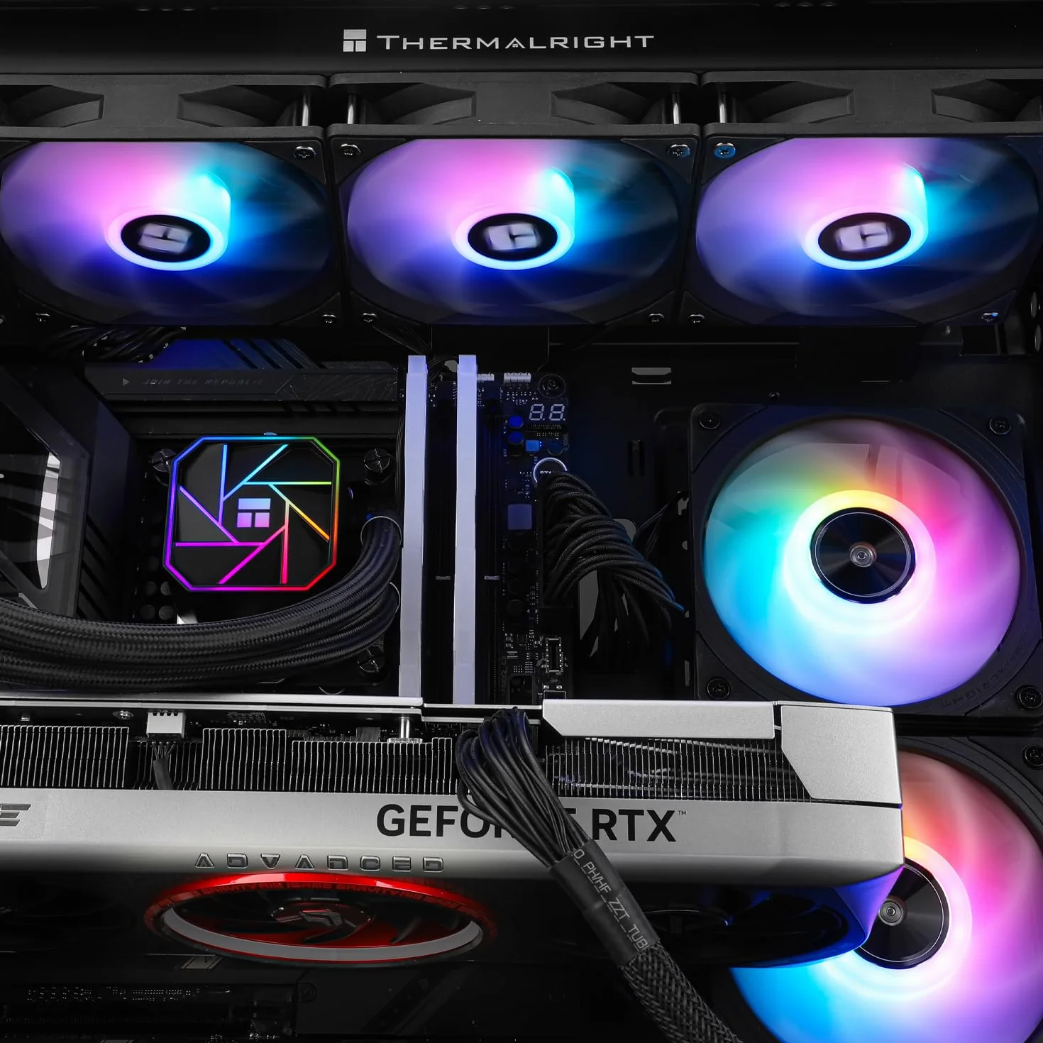 Thermalright TR Aqua Elite 360 V3 Ventilateur de processeur liquide double PWM ARGB S-FDB pour AMD/Intel LGA