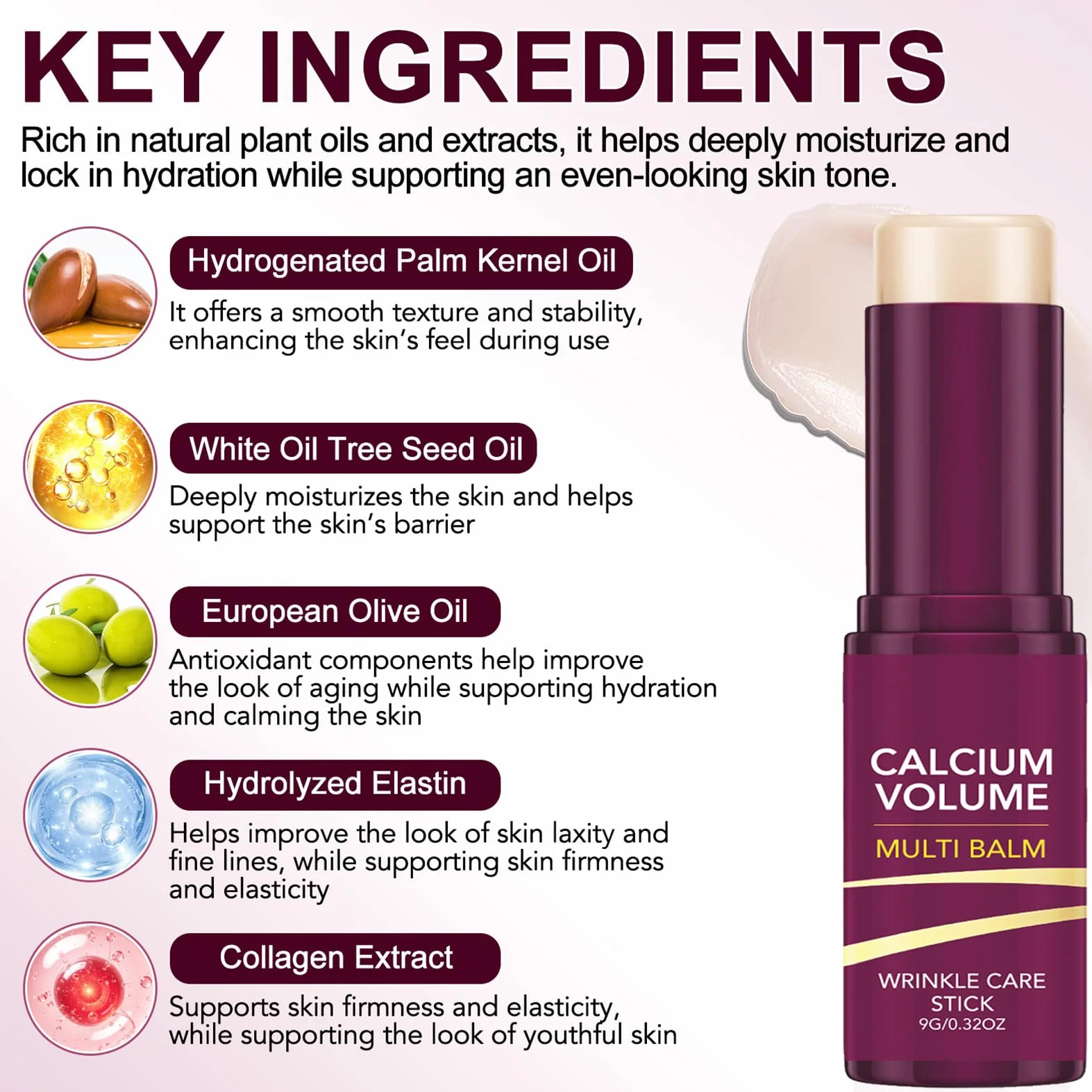 Cemenrete Calcium Volume Multi Balm Stick Crème contour des yeux anti-âge rides