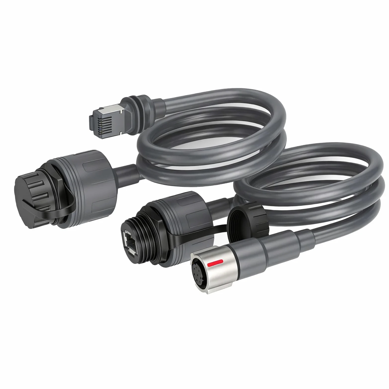 FTVOGUE Connecteur RJ45 Rectangulaire Satellite Haute Vitesse, Connecteur | IP68 étanche, plug and play, construction 23AWG, polyvalent