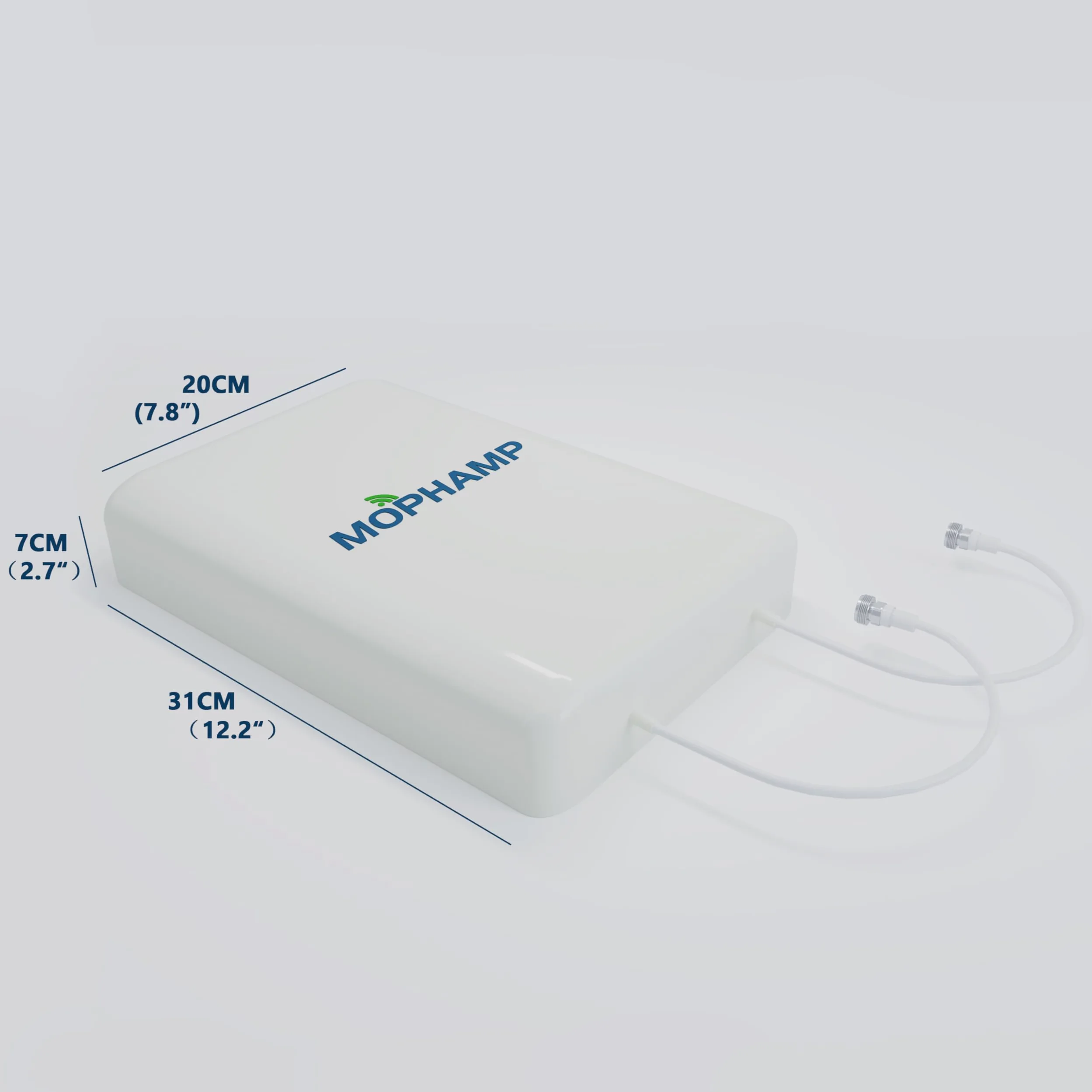 Antenne panneau MIMO 4G 5G extérieur avec double câble de 9,8 m et adaptateurs SMA-TS9 fonctionne avec routeurs, modems, points d'accès | Kit standard