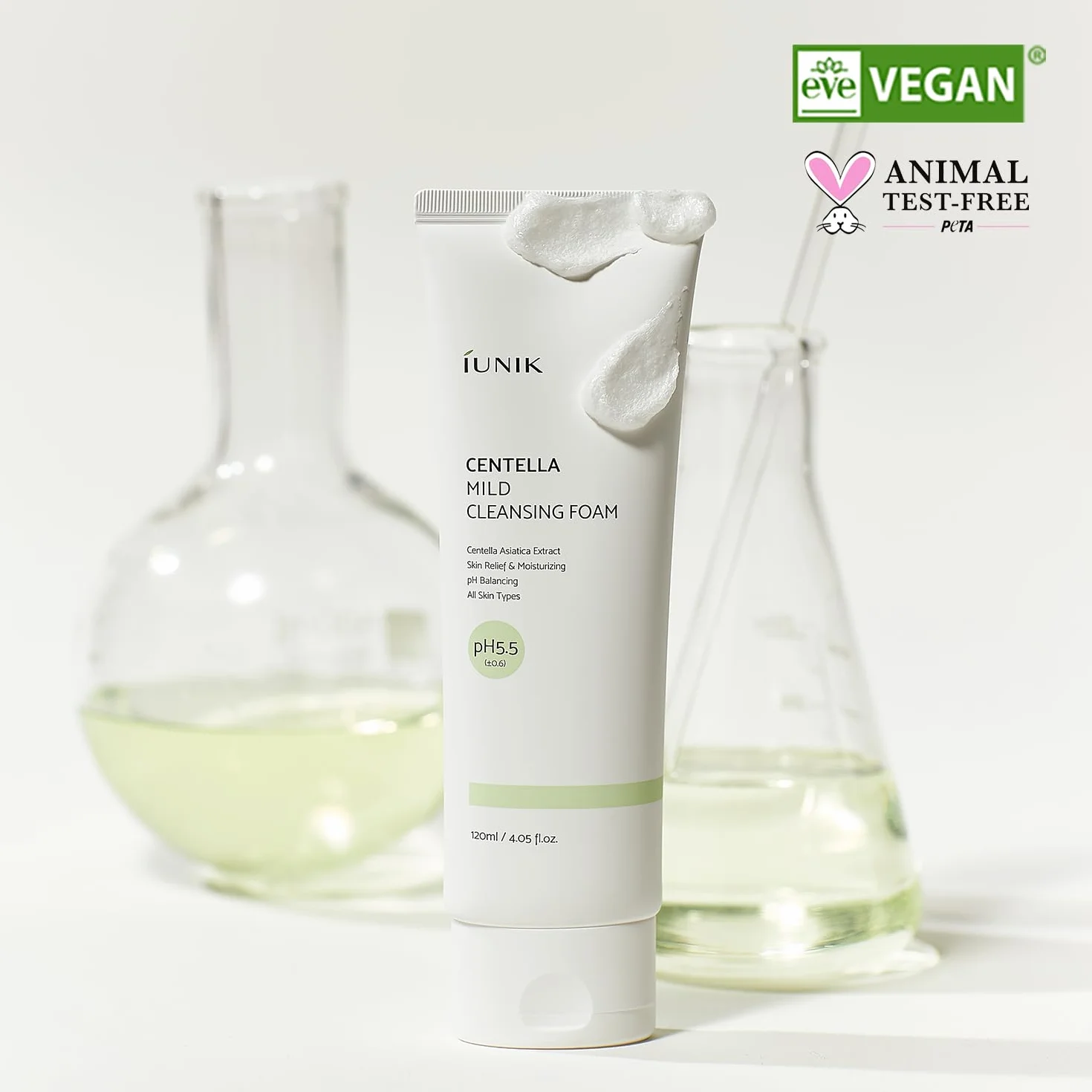 IUNIK Centella Mild Cleansing Foam 120 ml