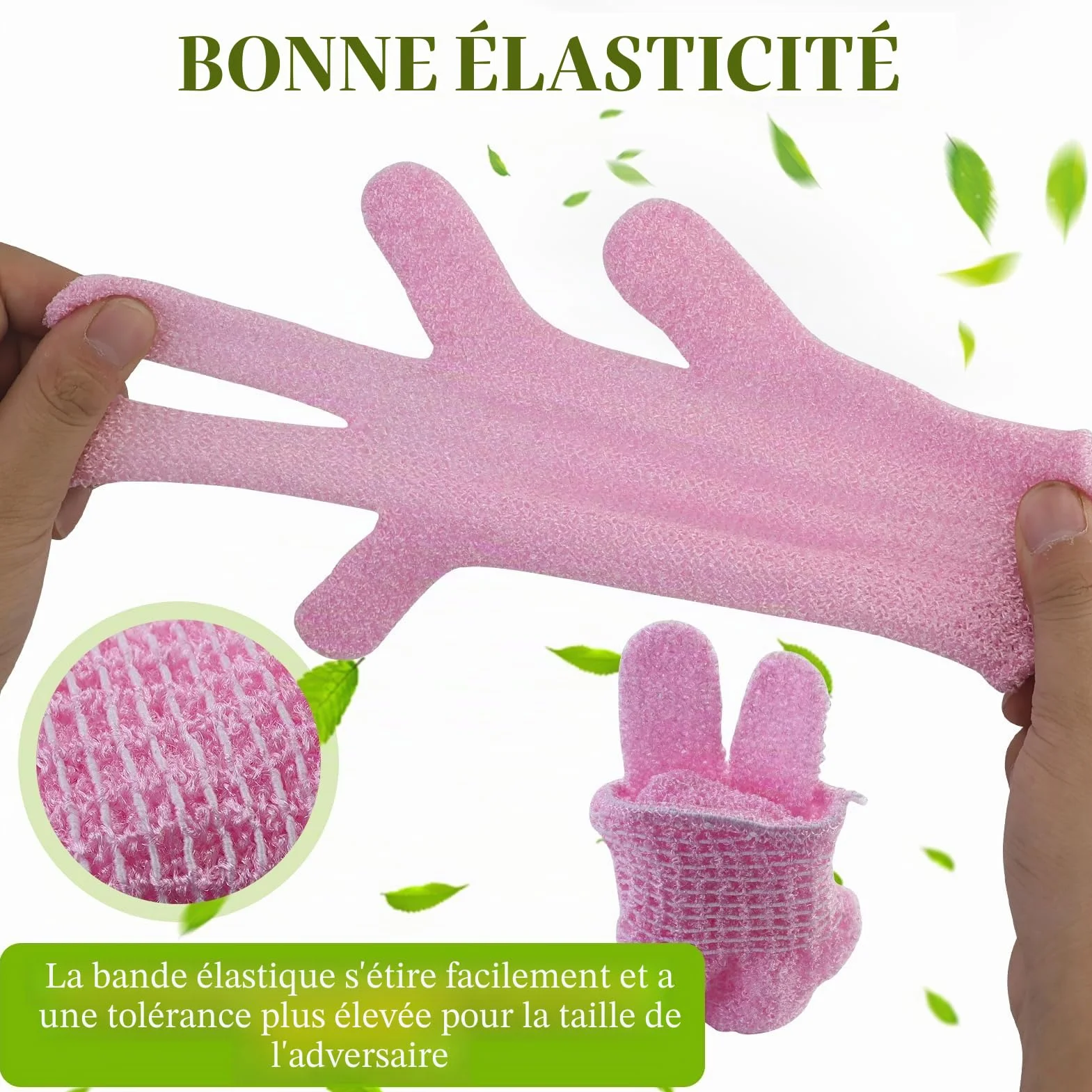 Lot de 10 Gants Exfoliants Couleur Bonbon Corps et Visage - Gants Exfoliants pour Femme Douche Spa Massage