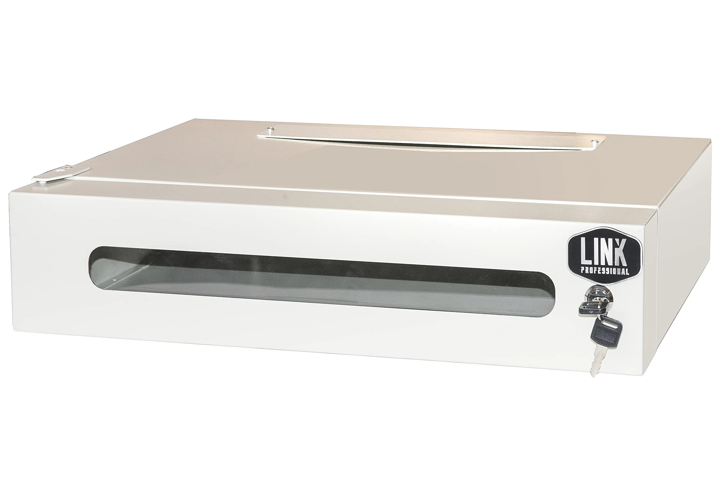 Link Accessori Armoire Rack 19" 2U Profondeur 360 mm, Couleur Gris avec Porte Verre (H x l x L) 12 x 36 x 54 cm