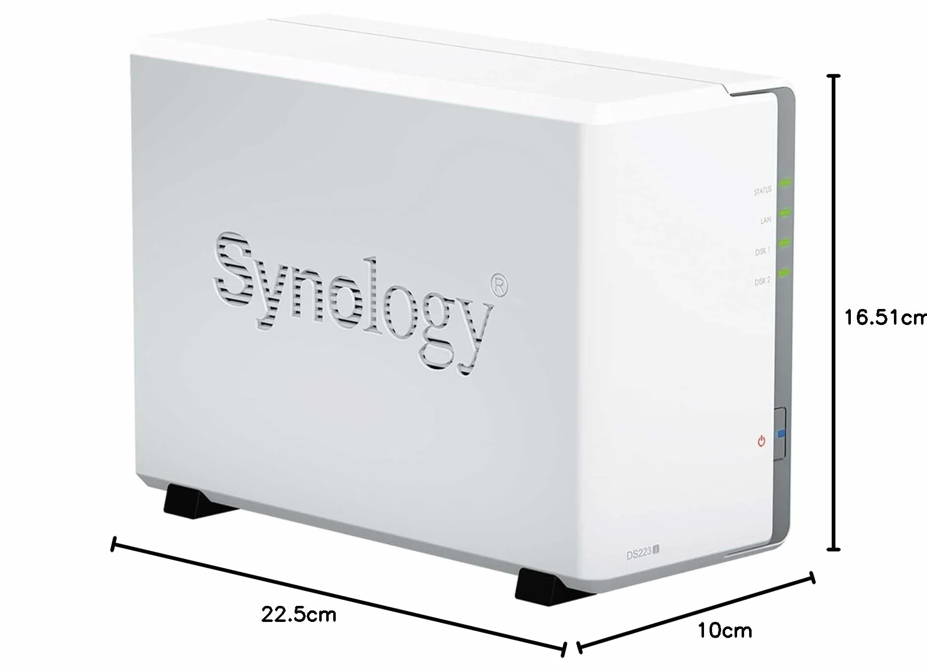Synology DS223J NAS 2-Bay Desktop, White