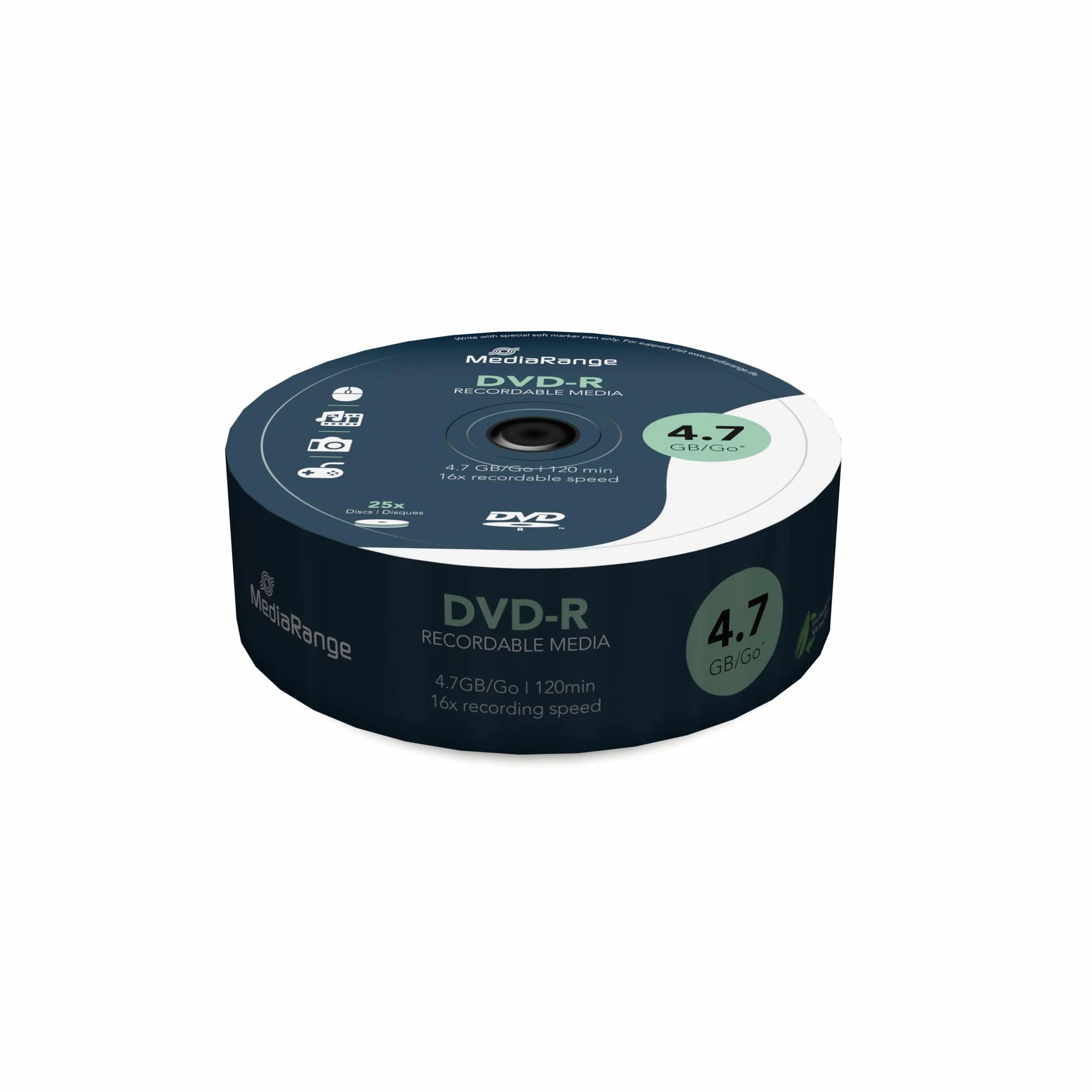 Mediarange MR403 DVD-R 4.7GB 16x Cake Box 25