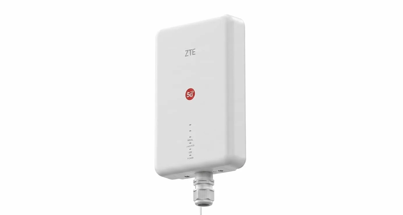 ZTE G5 Max (MC7510 + T3000) – Kit Routeur 5G Extérieur & Système WiFi 6 Mesh | 4.29 Gbps DL, Wifi 6, IP65