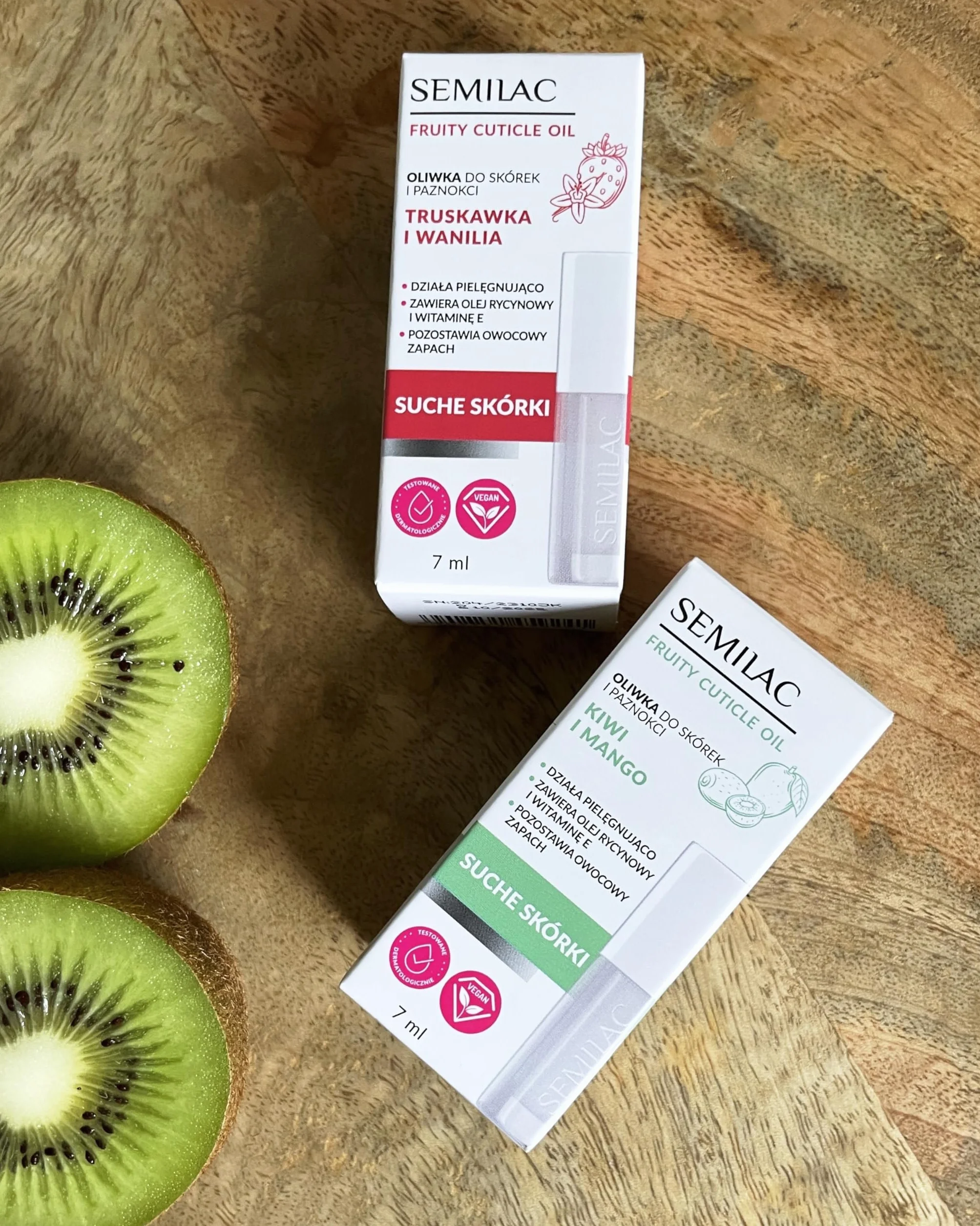 Semilac Huile pour cuticules et ongles Kiwi Mango 7ml
