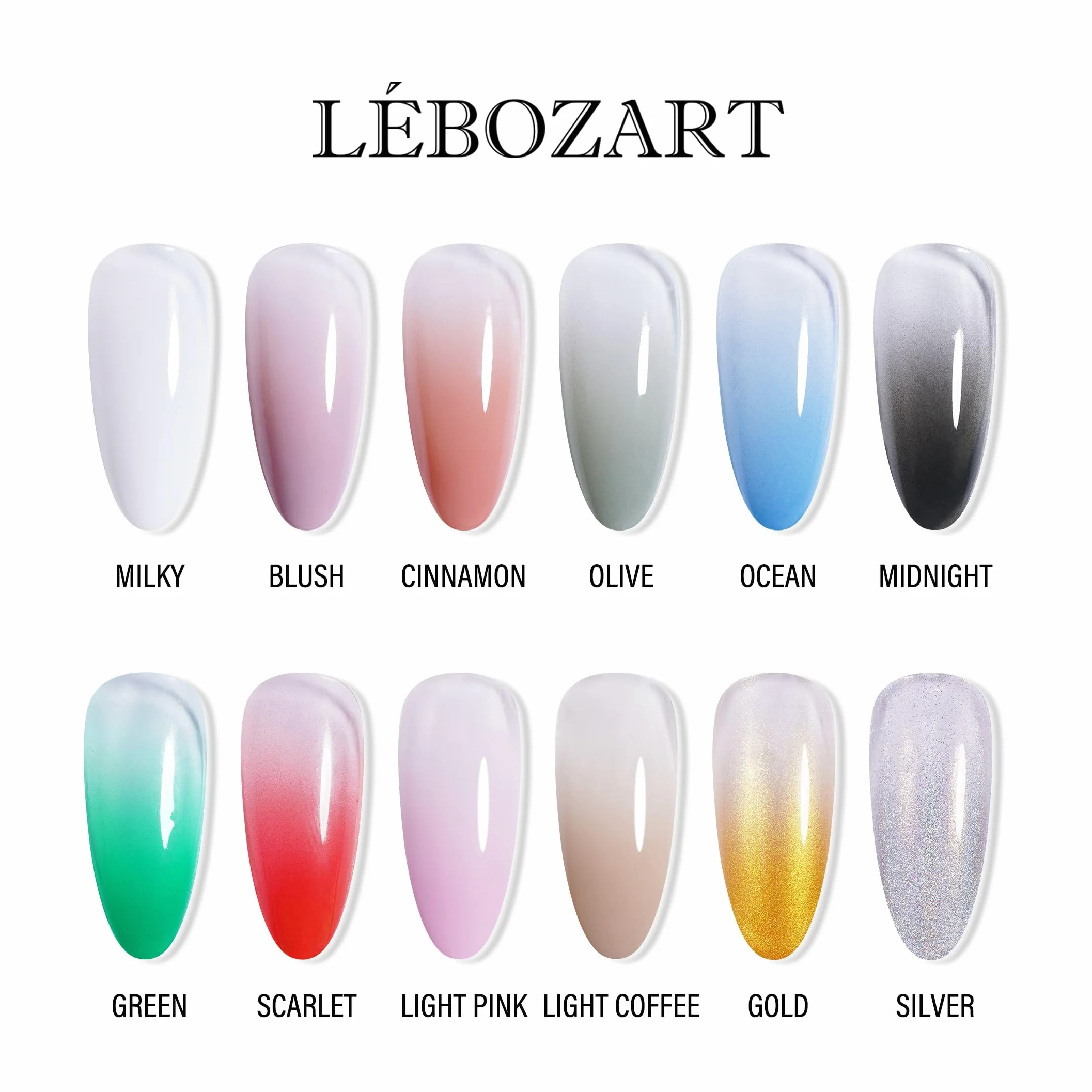 Kit 12 Vernis Semi-Permanent Gel UV Airbrush Ongle – Nail Art – Séchage Rapide Lampe UV/LED – Haute Pigmentation – Manucure Ongles – Nettoyant aérographe – Pochoir