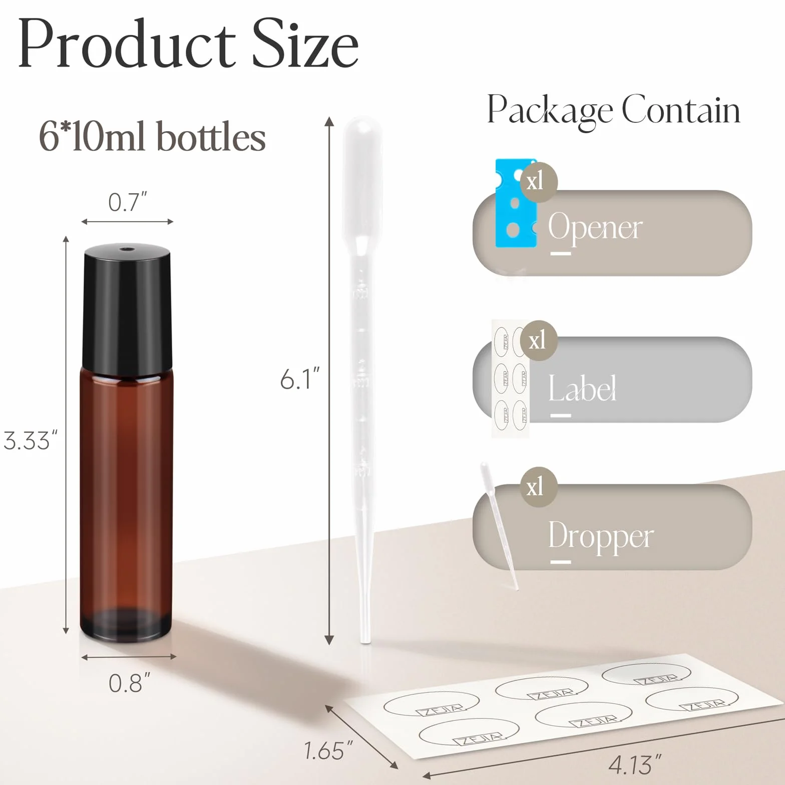 Flacons rechargeables en acier inoxydable pour huiles essentielles
