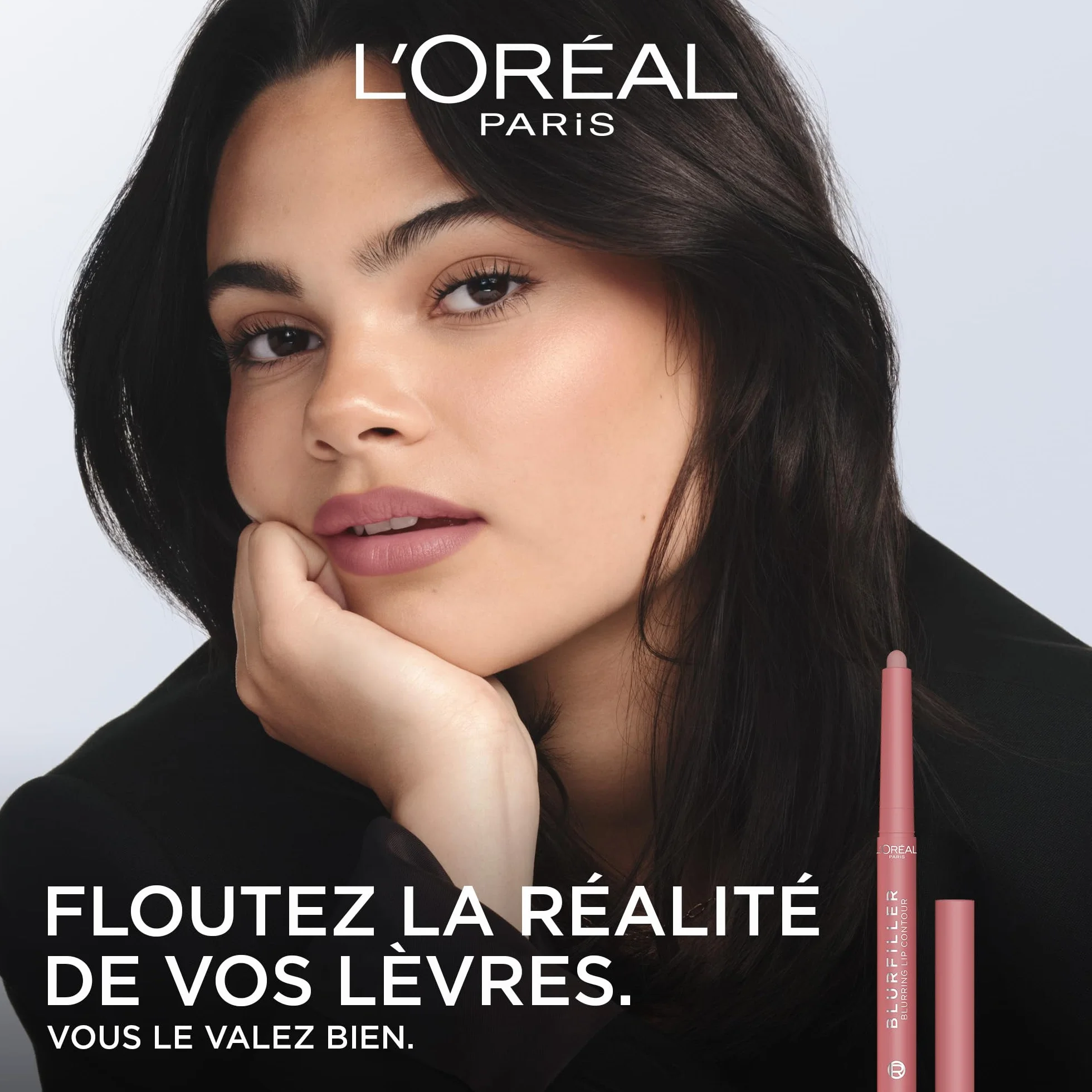 L'Oréal Paris Lip Kit Crayon Contour des Lèvres Blurfiller & Huile à Lèvres Plump Ambition Teinte Worth It