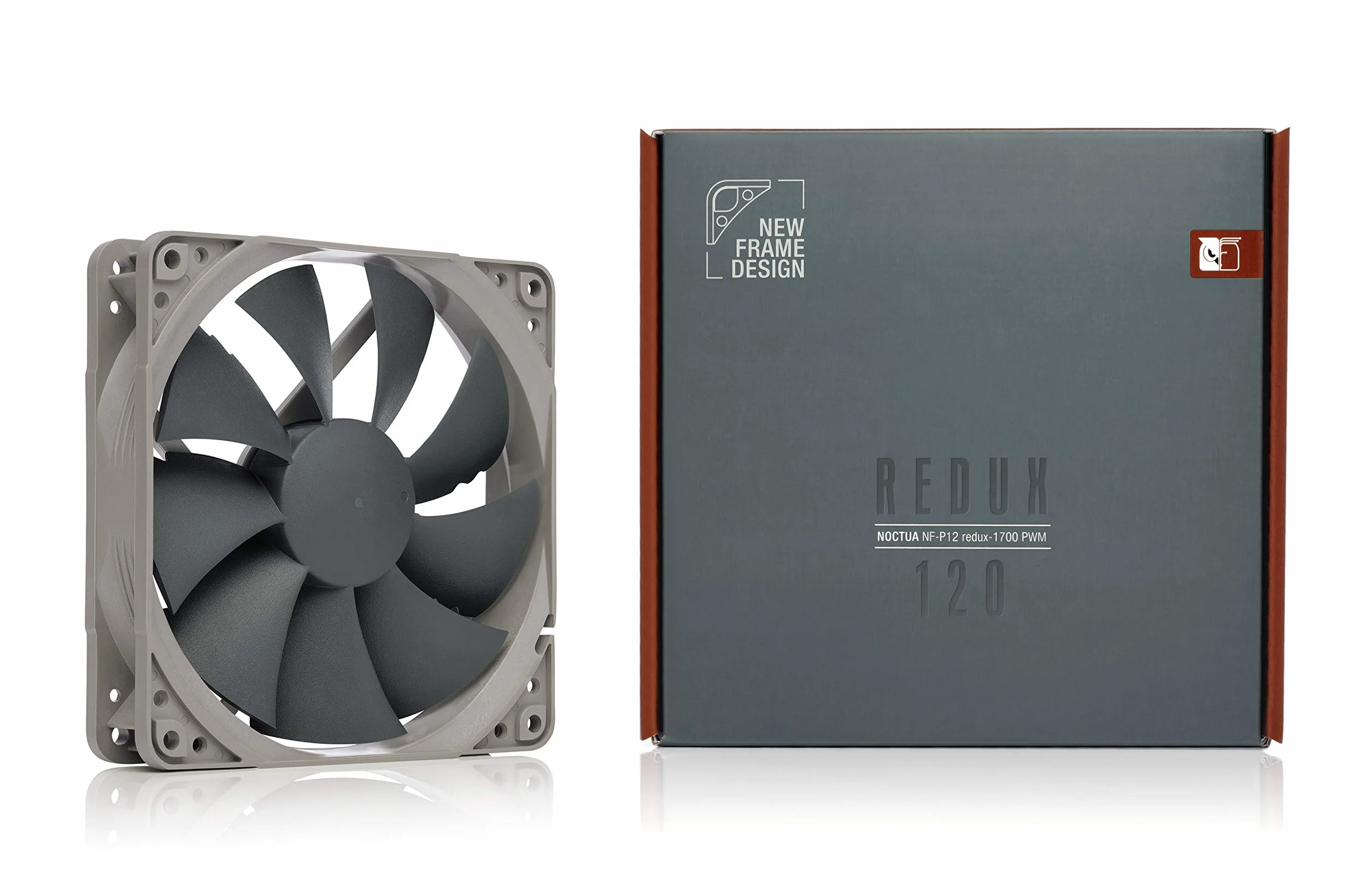 Noctua NF-P12 redux-1700 PWM Ventilateur Haute Performance 120 mm 1700 tr/min 4 Broches Gris