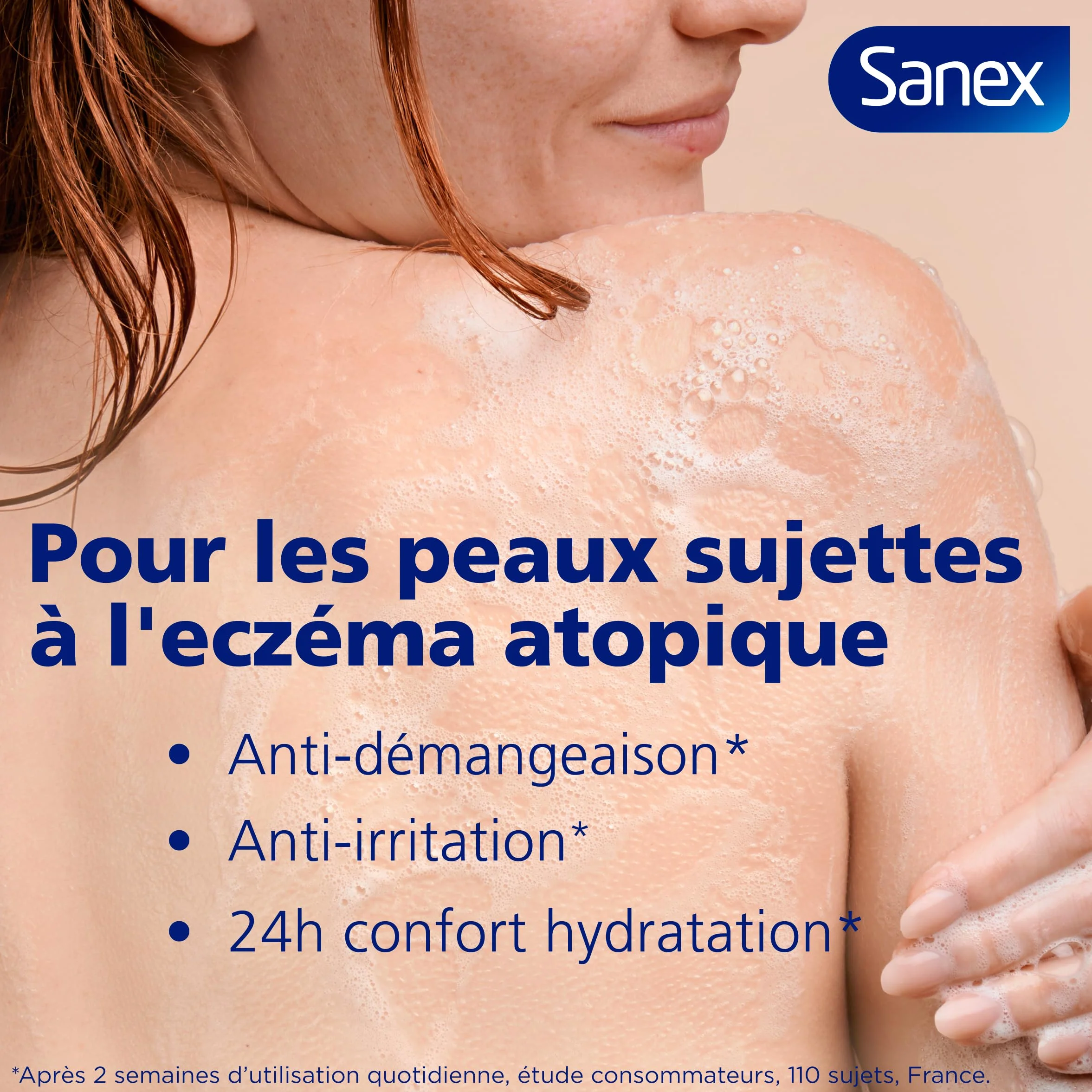 SANEX Derma Thérapie Huile de douche anti-démangeaisons Gel Douche Peaux sujettes à l’eczéma atopique hypoallergénique 725ml