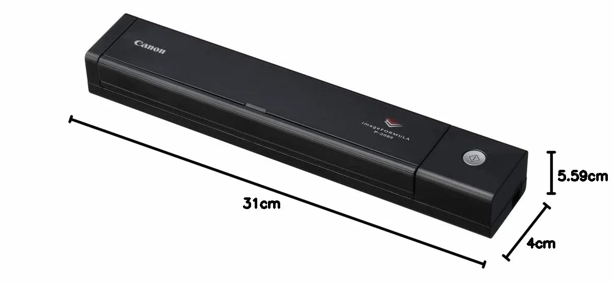Canon imageFORMULA P-208II Scanner Portable Recto Verso USB, Chargeur Automatique 10 Pages, CaptureOnTouch Lite