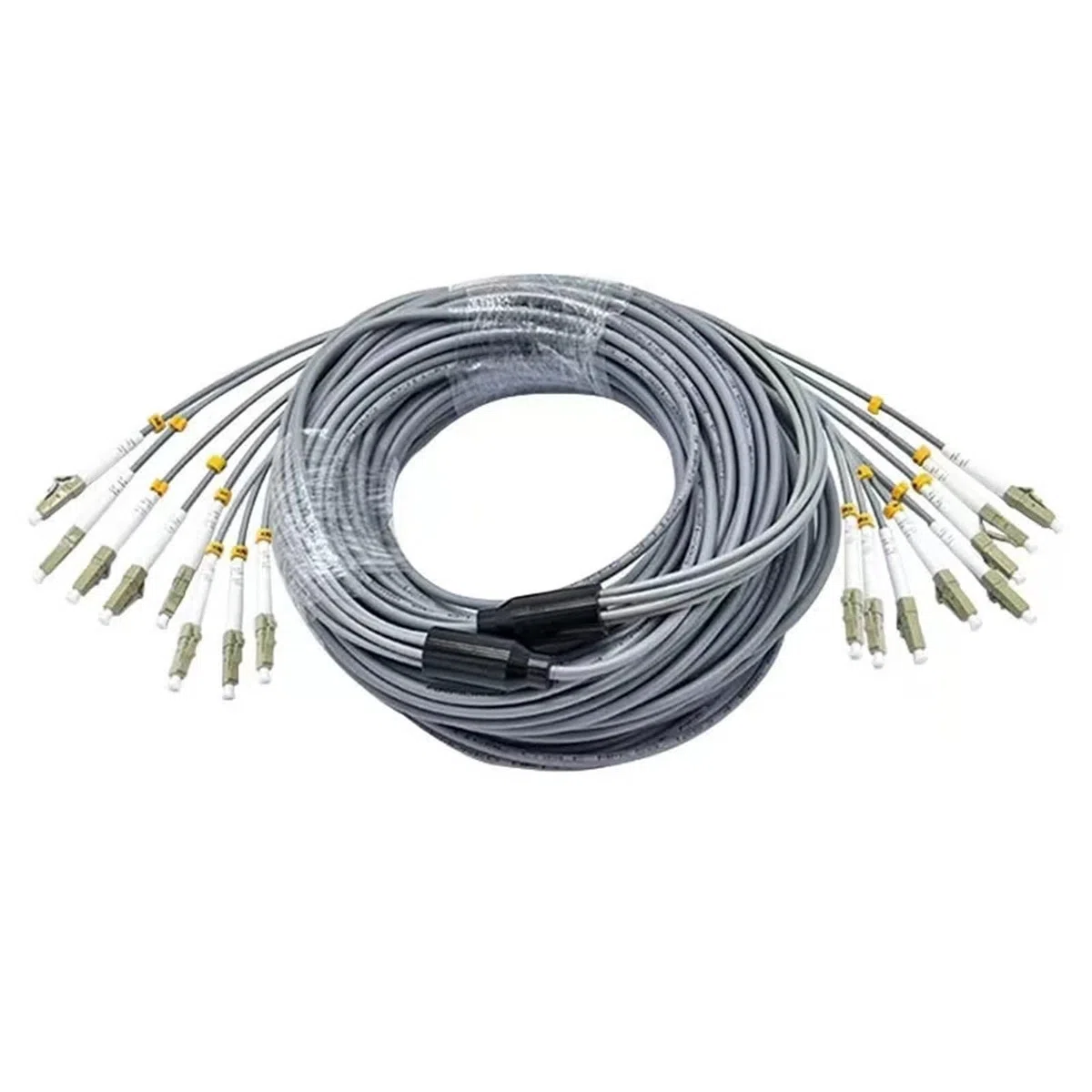 Pansrat Fibre Patchcord 150-300M 8 conducteurs OM1 OM2 MM 200M250M 8C SC LC FC STA Multimode Câble de raccordement optique à 8 fibres Ftth (300 m SC-SC OM1)