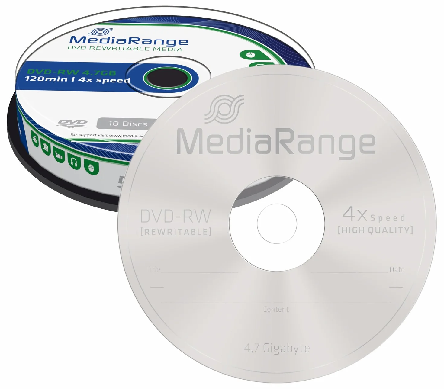 MediaRange DVD-RW Pochette en Papier CD
