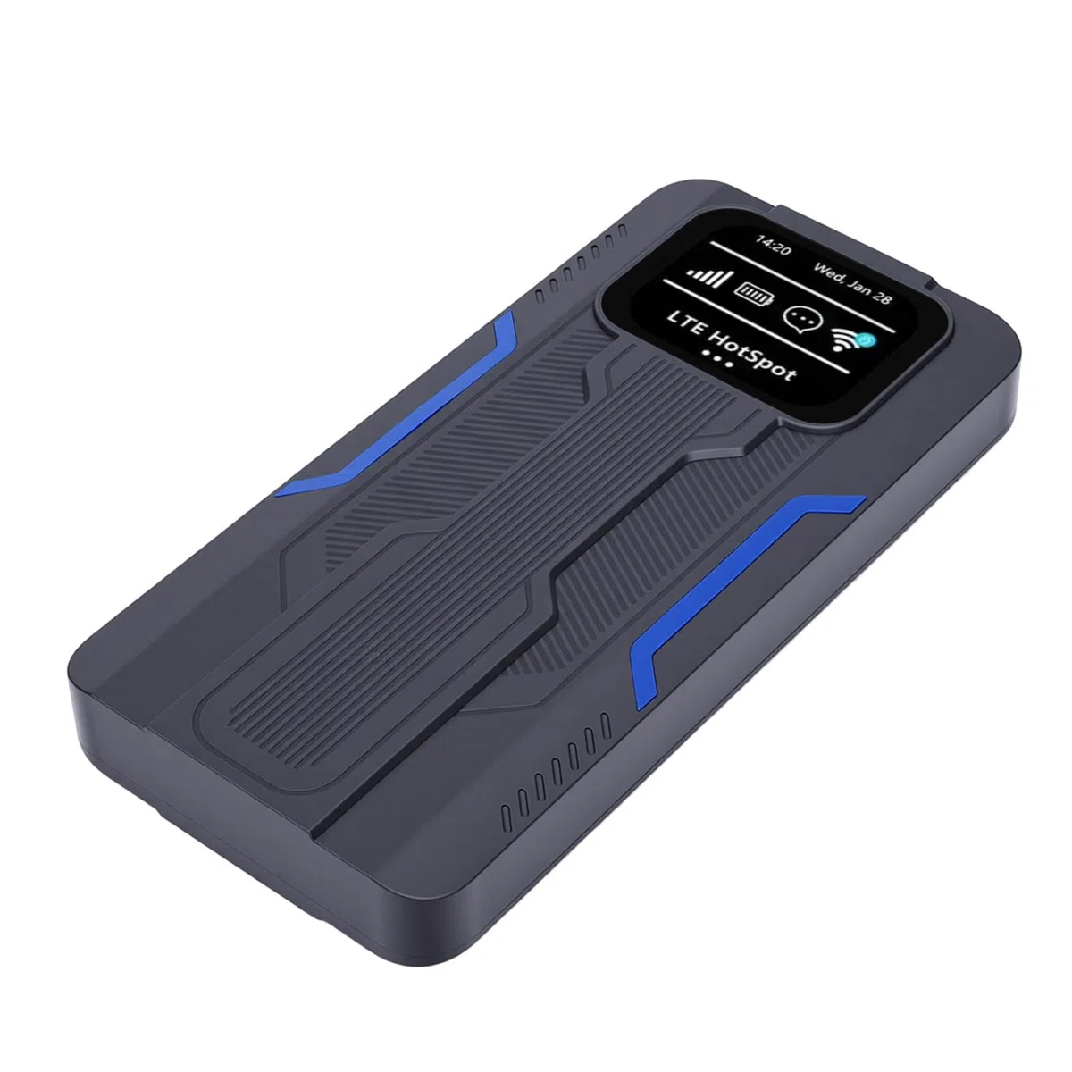 Routeur WiFi LTE Portable, Point d'accès Mobile ABS Double Bande 4G 300 Mbps 10 000 MAh avec écran HD, Charge Inversée pour Les Voyages, Les Voitures, Les Bureaux, Les Utilisateurs