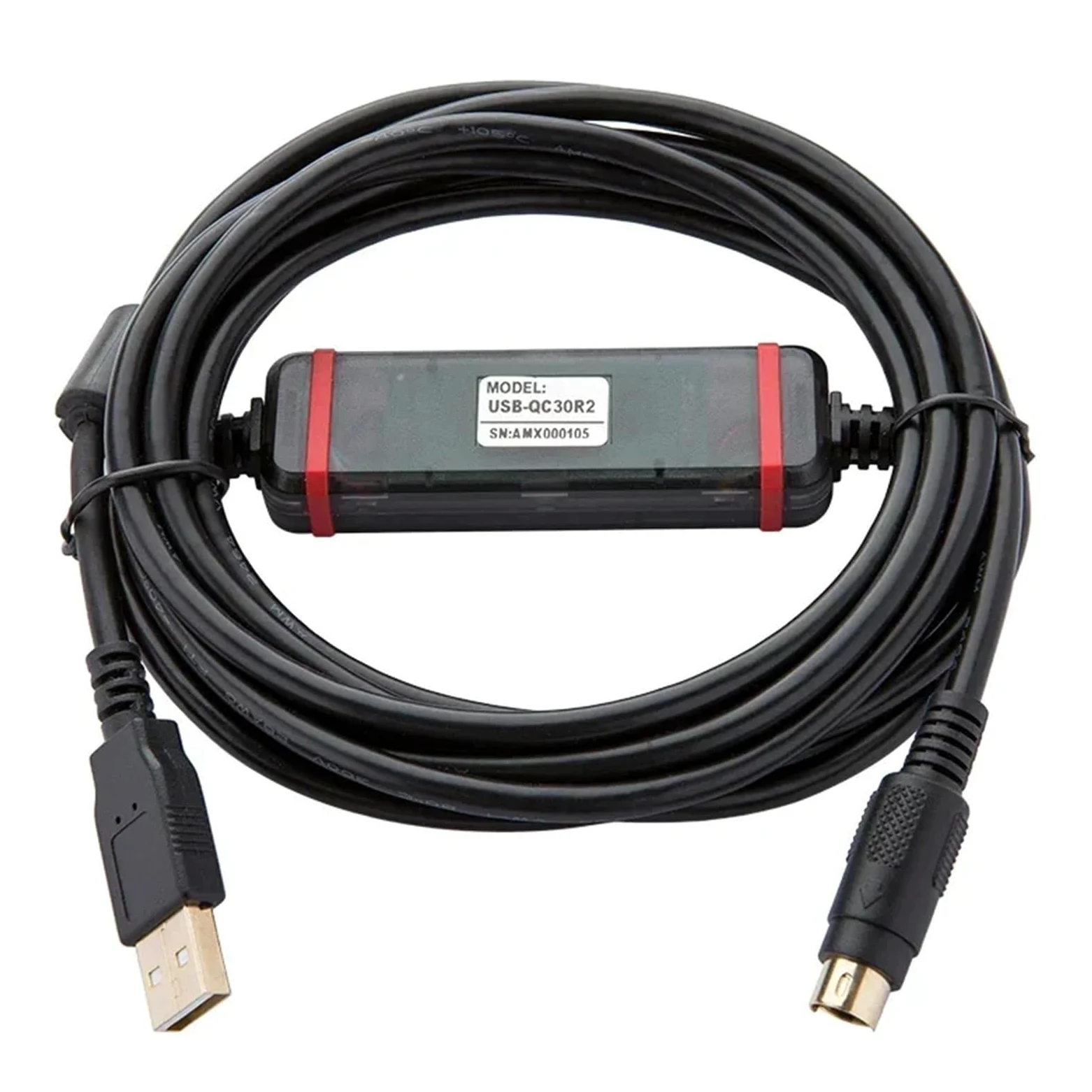 Câble de Programmation USB-QC30R2 for série Q, câble de données de téléchargement USB/RS232 Compatible Windows 7/XP(FTDI Type)