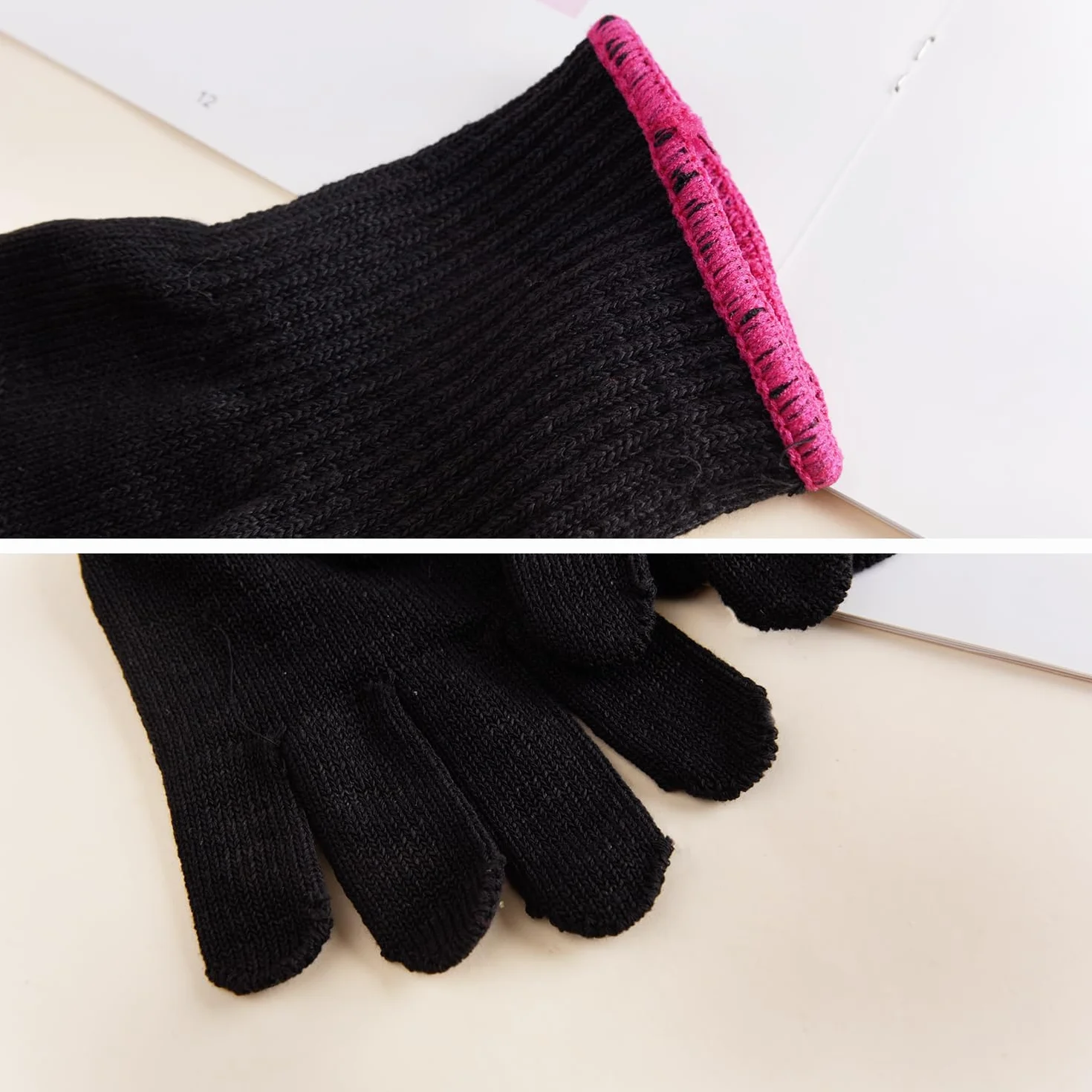 Luxiremi Lot de 2 gants professionnels résistants à la chaleur pour coiffer les cheveux