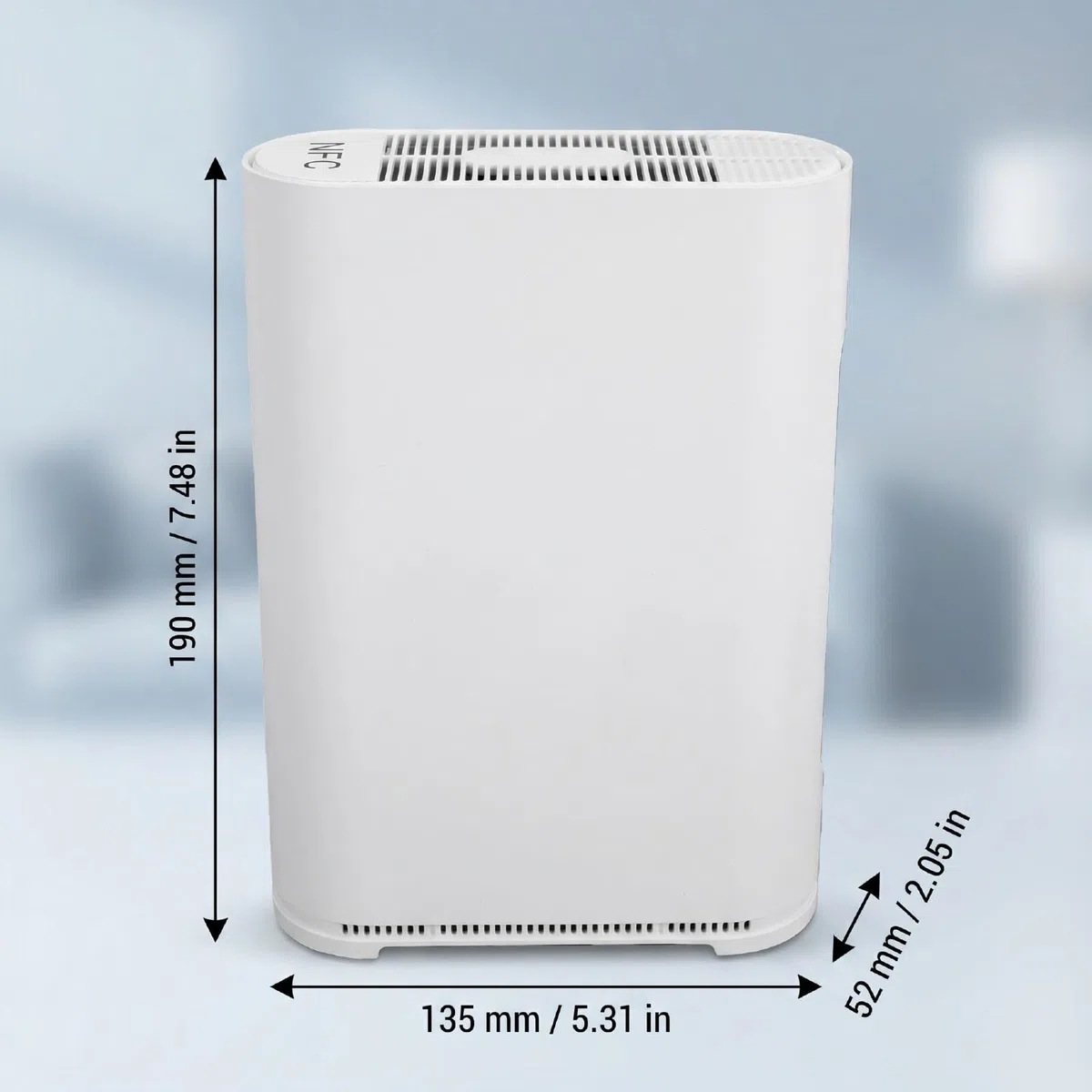 AMONIDA Routeur WiFi 5G CPE Routeur Gigabit LTE Double Bande pour Usage Domestique et Industriel Noir 190x135x52mm