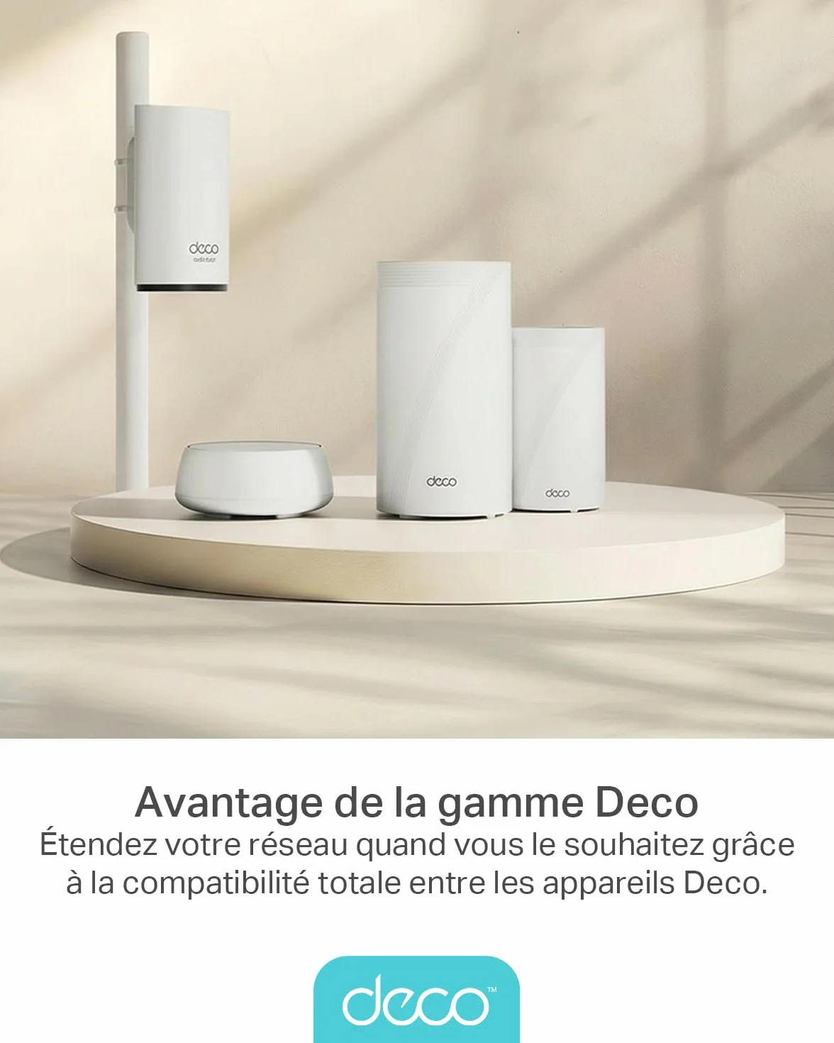 TP-Link Deco M4 Système WiFi Mesh 3-pack - Contrôle parental, ports Ethernet Gigabit, couverture 370m², Blanc