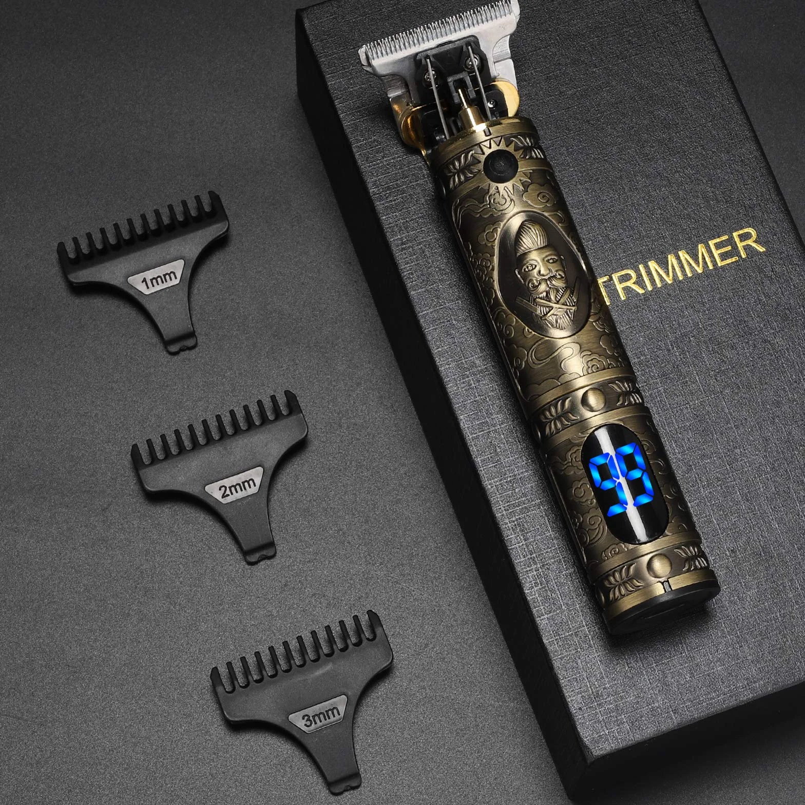 Tondeuse Cheveux Hommes Professionel Sans Fil Rasoir Écran LED Rechargeable Silencieuse