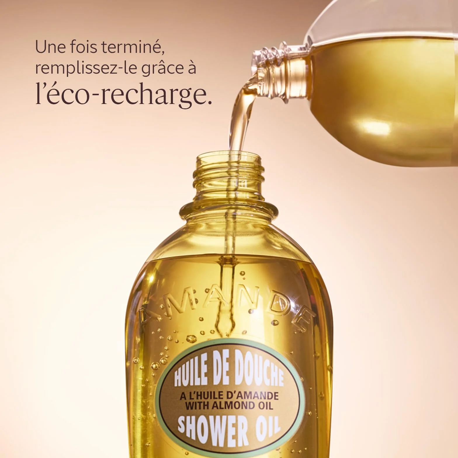 L'OCCITANE Huile de Douche Amande Fabriqué en France