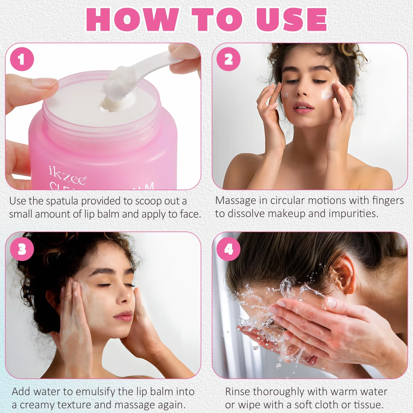 Baume Nettoyant Fondant Visage Démaquillant Vitamine C E Extraits Botaniques Hydratant 100ML