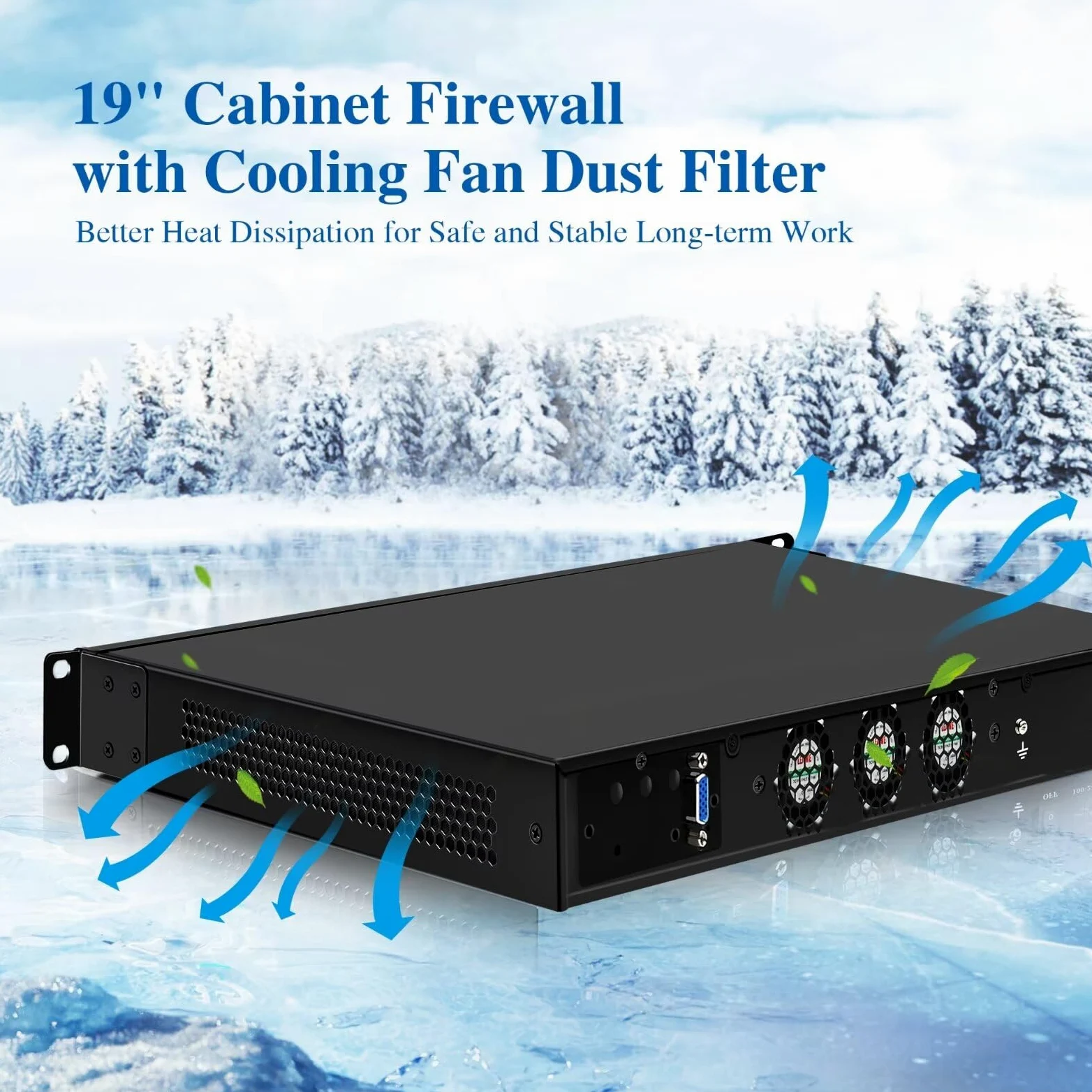 SJRC Pare-feu 19" Core i7 7700, LGA 1151, routeur PC 1U pour serveur VPN, rack 19" OPNsense Appliance avec 8 x i226V 2.5GbE LAN, DDR4 16 Go de RAM 256 Go SSD, VGA