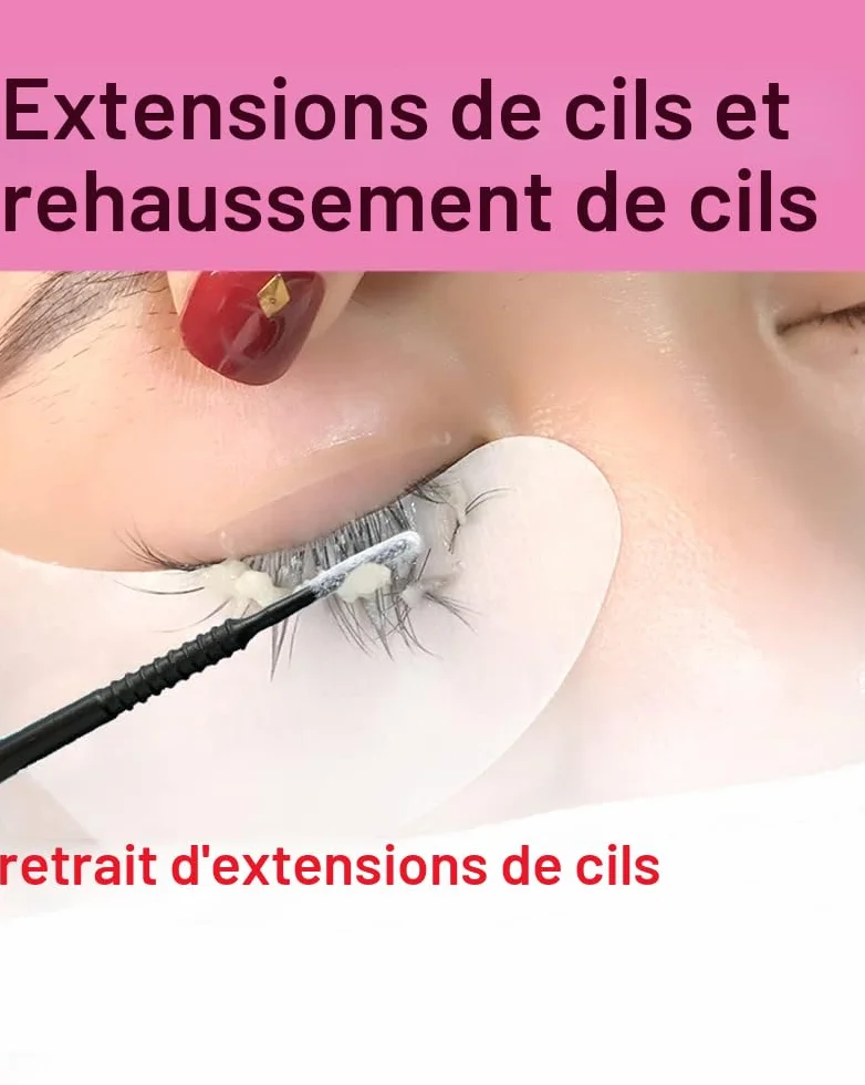 AIVIAI 400PCS Micro Applicateurs Brosses Cils Extension Maquillage Noir