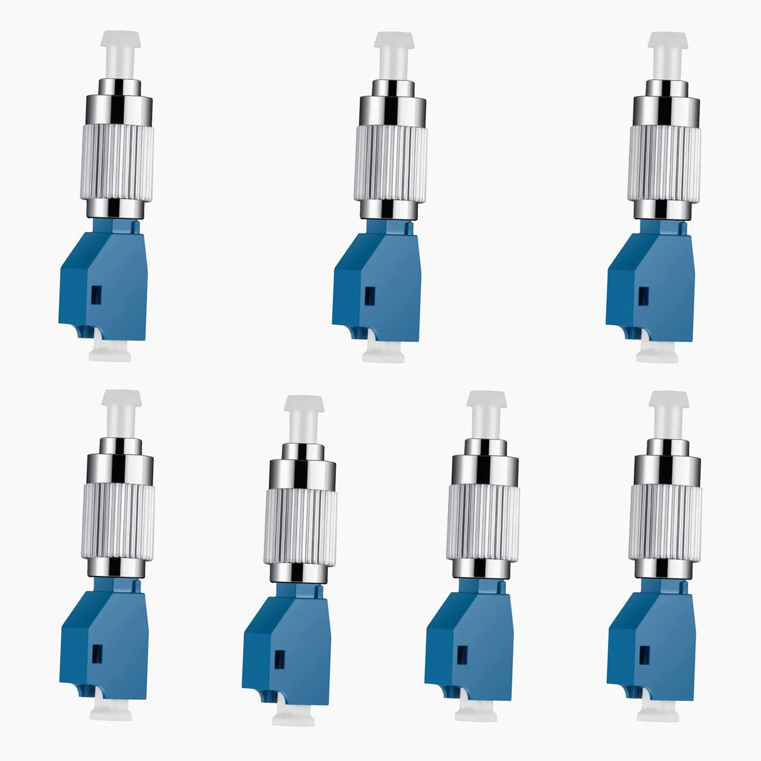 Lot de 7 adaptateurs FC mâle vers LC femelle - Localisateur visuel de défaut de fibre optique hybride pour coupleur UPC à fibre optique VFL