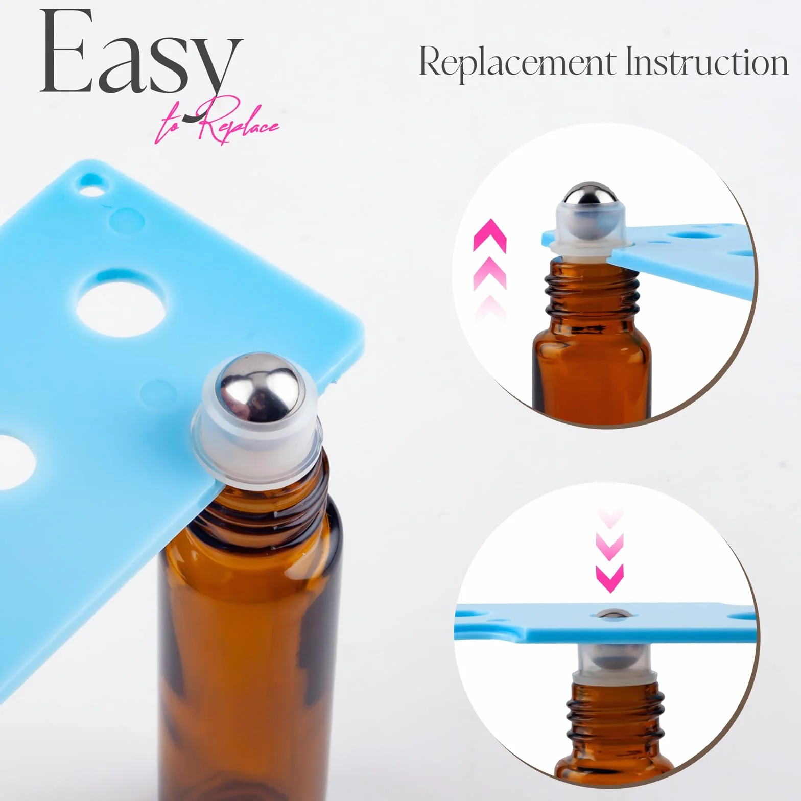 Flacons rechargeables en acier inoxydable pour huiles essentielles
