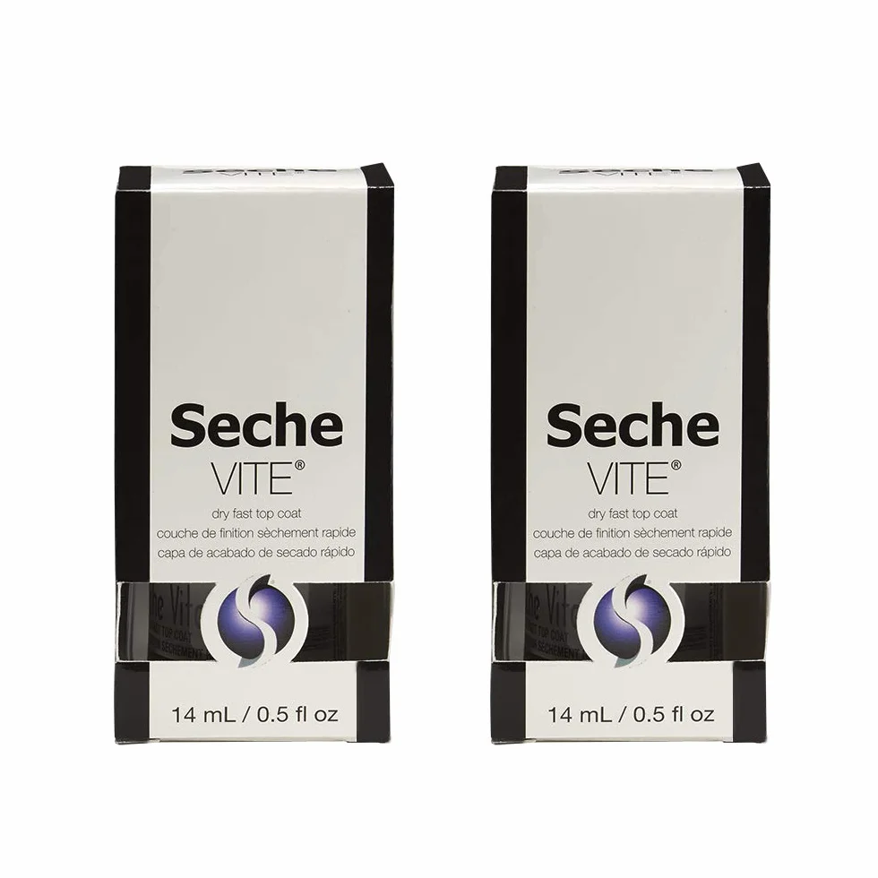 Seche Vite Dry Fast Top Coat 0.5oz 2 Pack