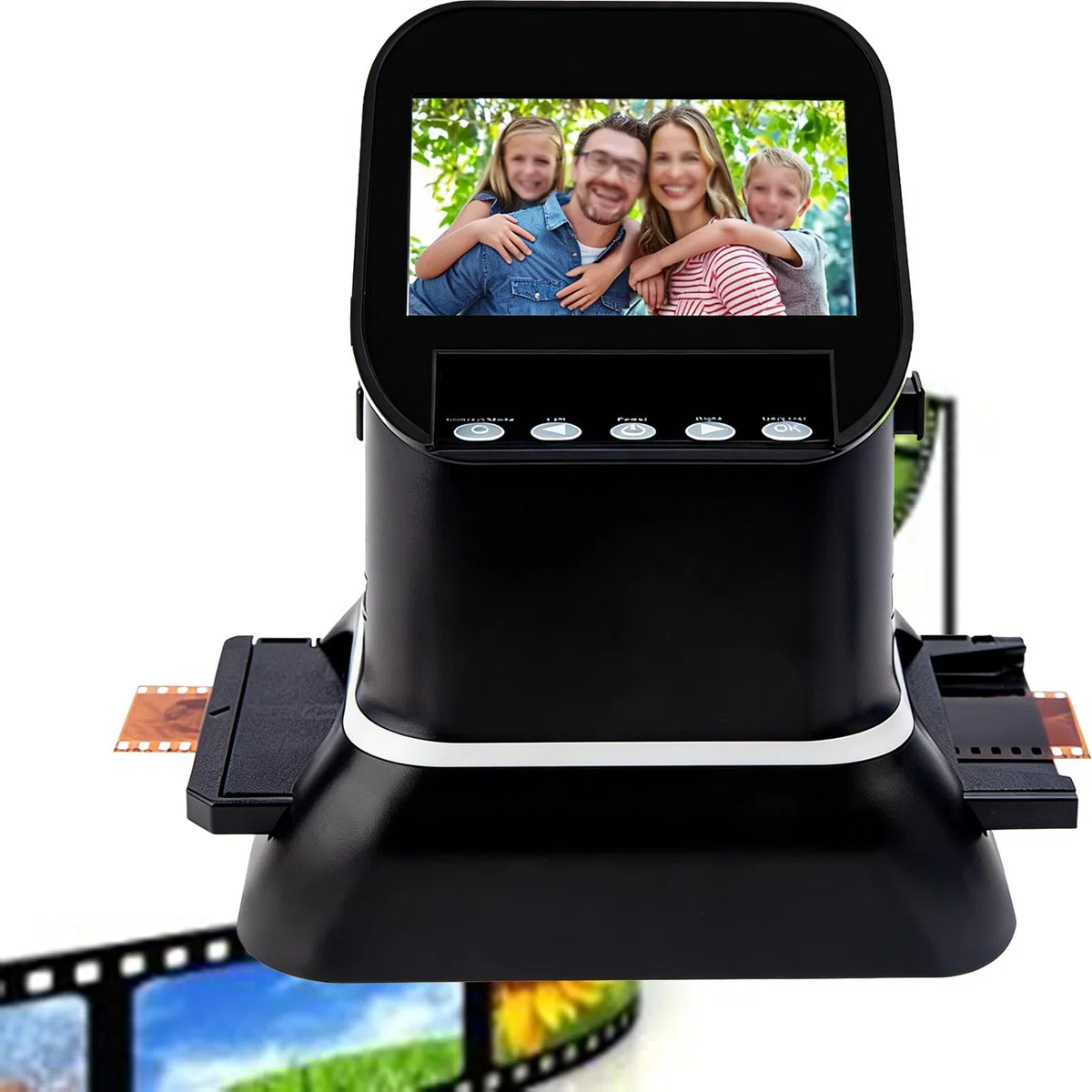Scanner de Diapositives et Films 120 Haute Résolution, convertisseur Numérique 1080p pour Négatifs et Diapositives 35mm, 135, 126 et 127 Au Format JPEG