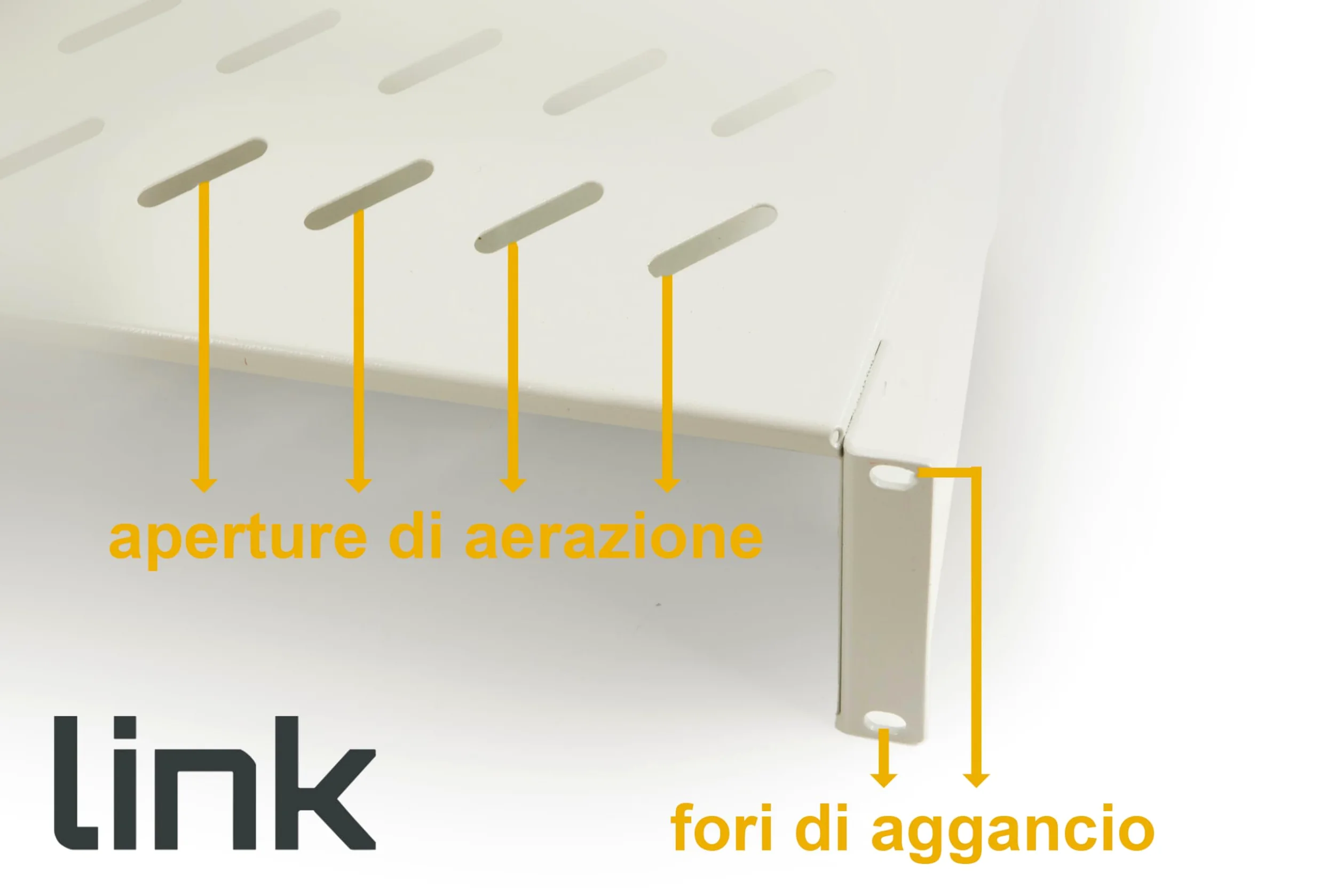 LINK LKRIP250G2U Étagère pour Armoire 19" 2 Unité Profondeur 250 mm (Universel) Couleur Gris