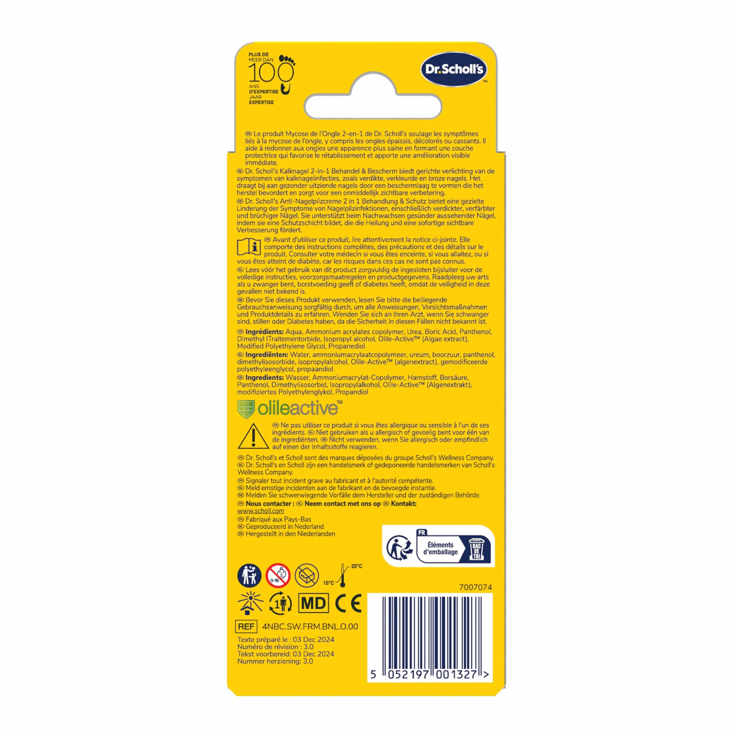 Dr. Scholl's Mycose des ongles 2-en-1 Traitement et Protection 3,8 mL