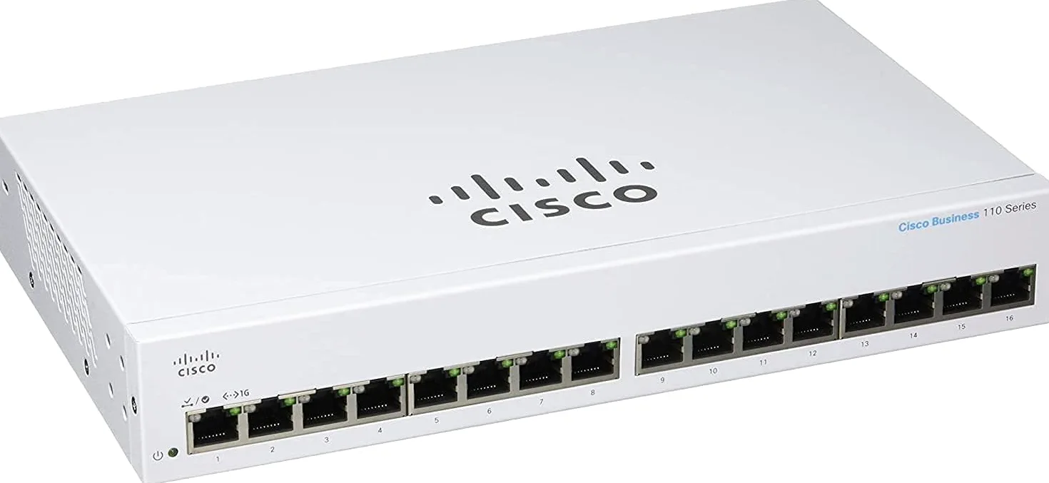 Cisco Business CBS110-16T-D Unmanaged Switch | 16 Port GE | Limited Lifetime Protection (CBS110-16T-D)