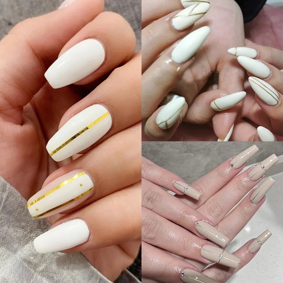 30 Couleurs Nail Art Stripes Sticker Autocollant Fil Striping Tape Bande Manucure Rouleau à Ongles Ruban DIY