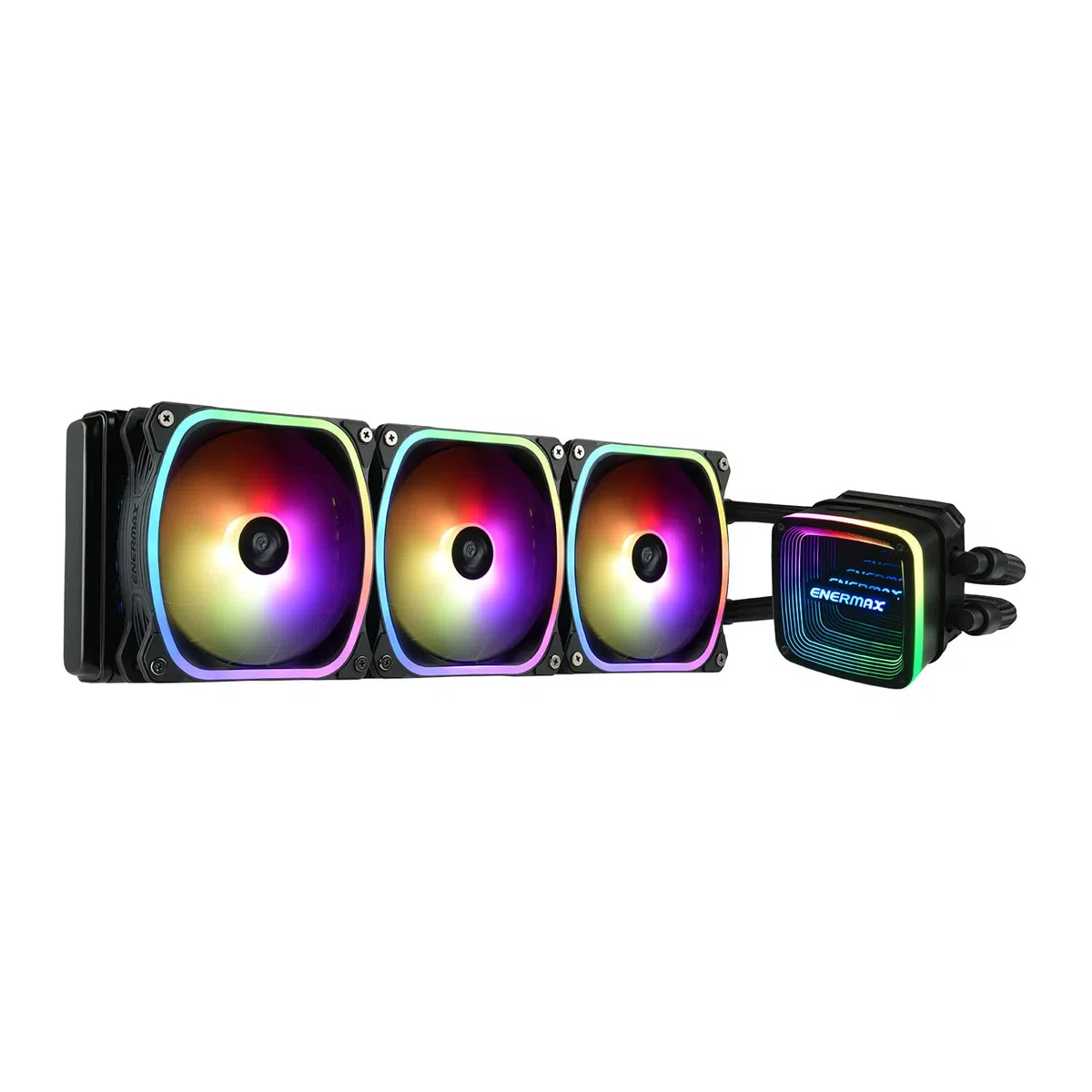 ENERMAX Watercooling AQUAFUSION ADV 360 mm, Refroidisseur liquide de processeur INTEL et AMD Tout-en-Un (AIO), Noir