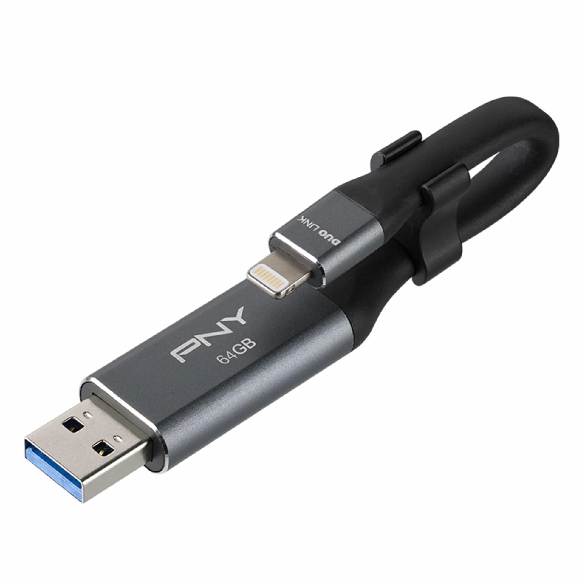 PNY P-FDI64GLA02GC-RB Clé USB 3.0 Gris Métallisé 64 Go