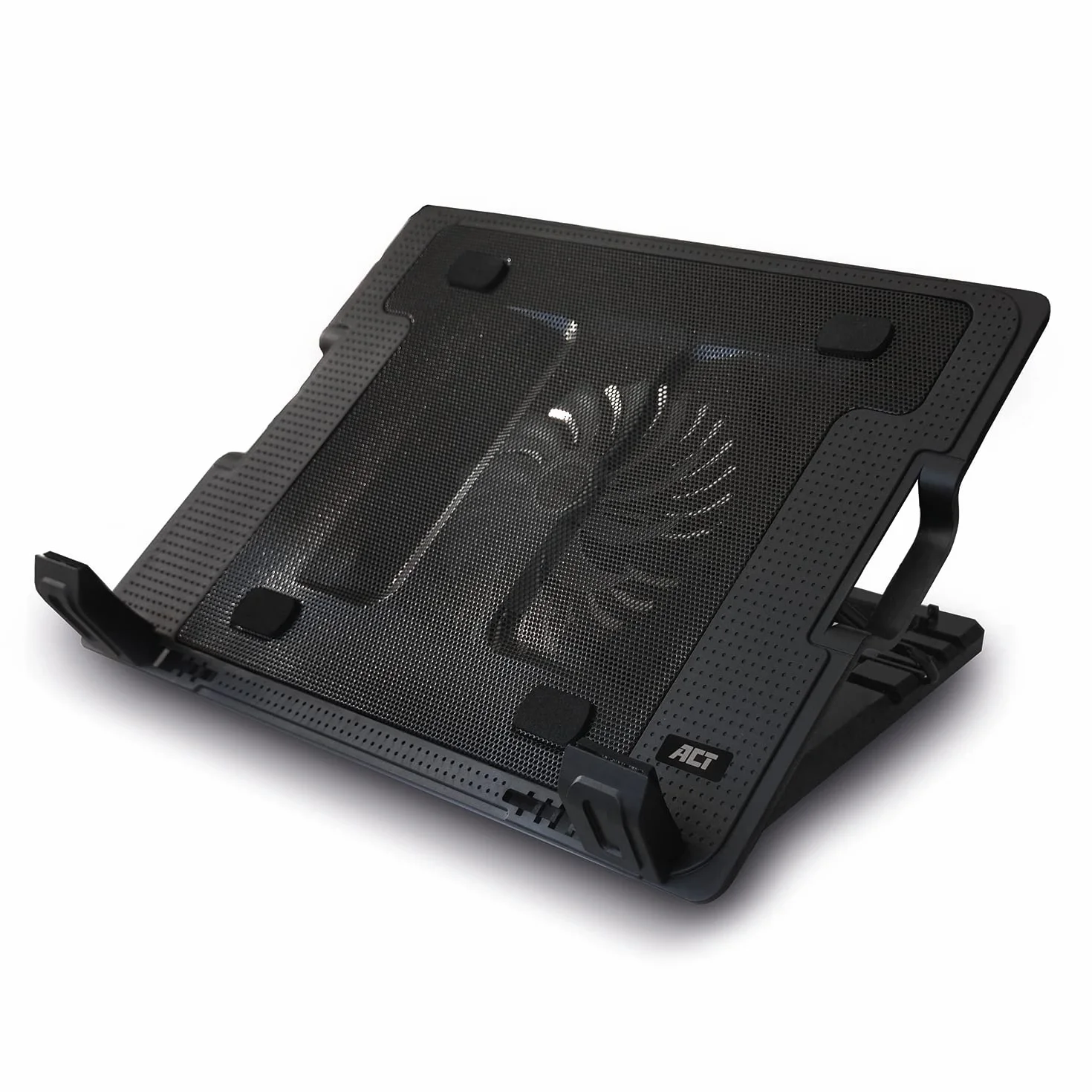 ACT Support Refroidissement Ordinateur Portable 17" Hauteur Réglable 5 Positions Ventilateur Silencieux USB AC8110